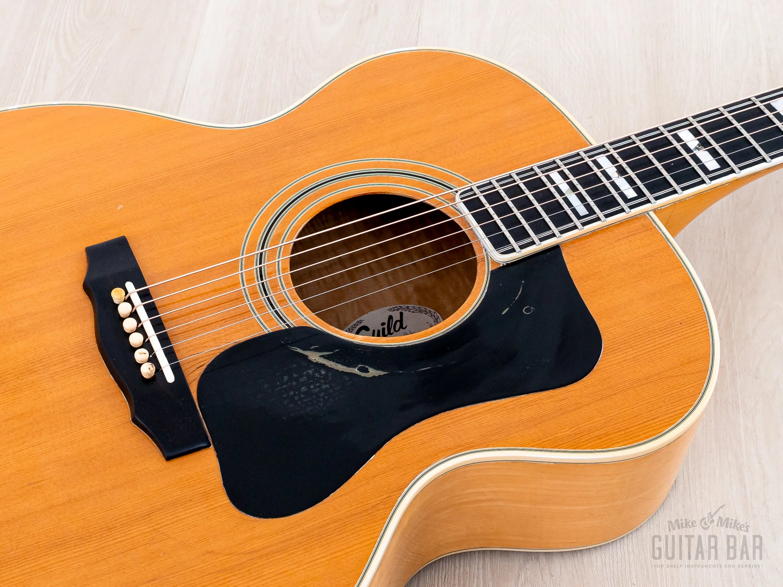 1978 Guild F-50 Jumbo Acoustic Guitar Blonde w/ Case, Westerly USA - Image 7