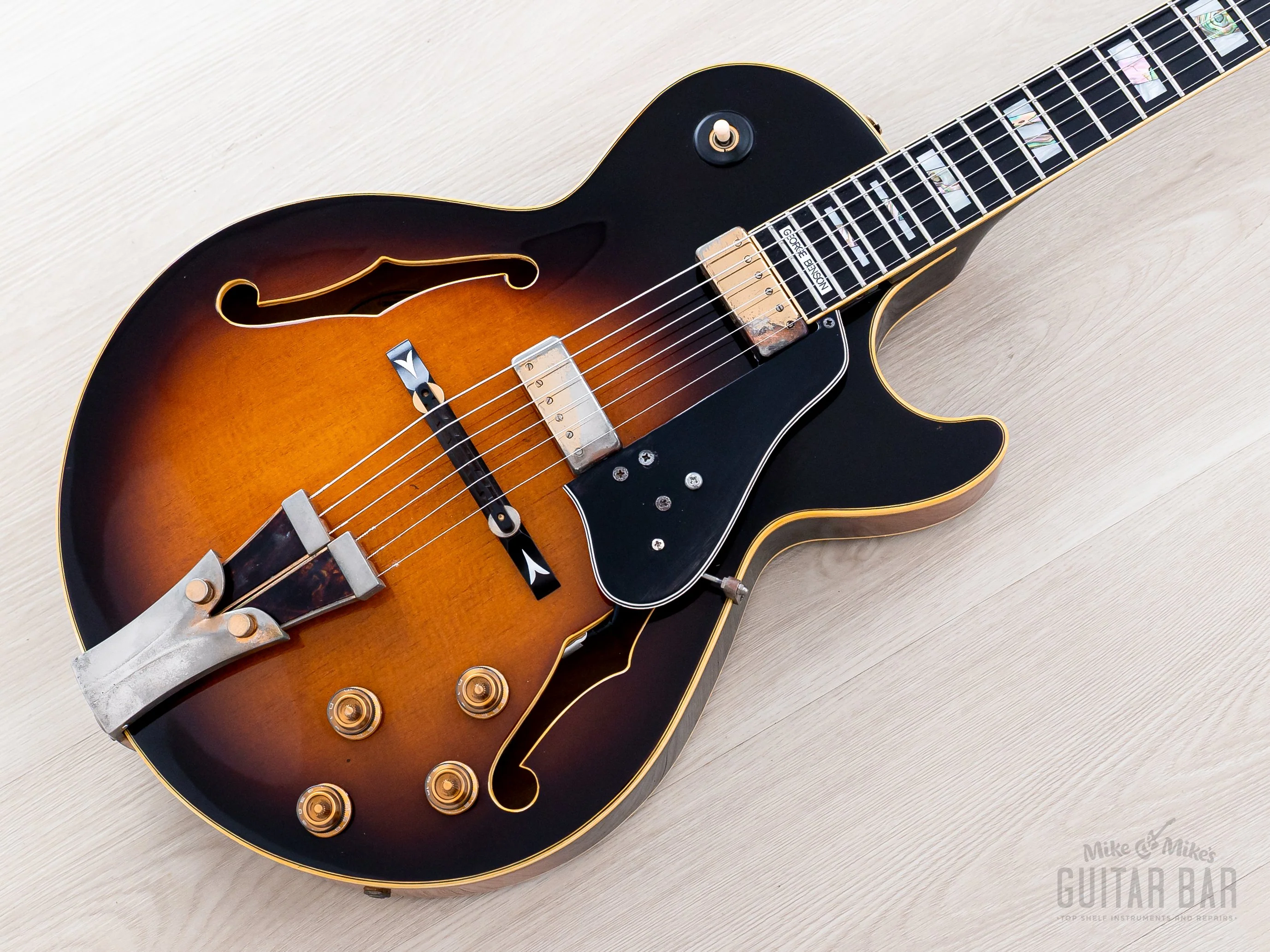 1978 Ibanez George Benson Signature GB10 Archtop Electric Guitar Sunburst, Japan Fujigen