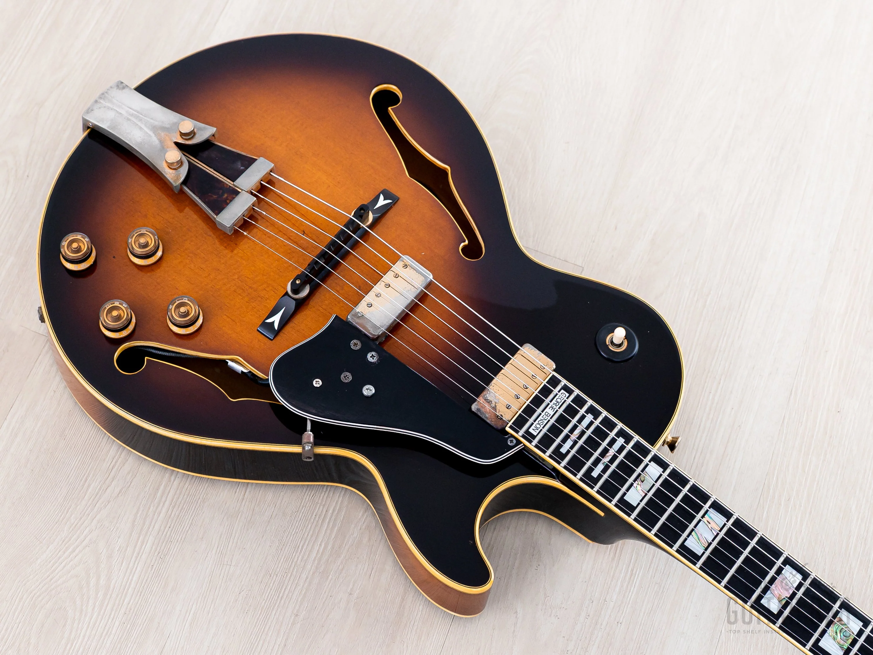 1978 Ibanez George Benson Signature GB10 Archtop Electric Guitar Sunburst, Japan Fujigen - Image 11