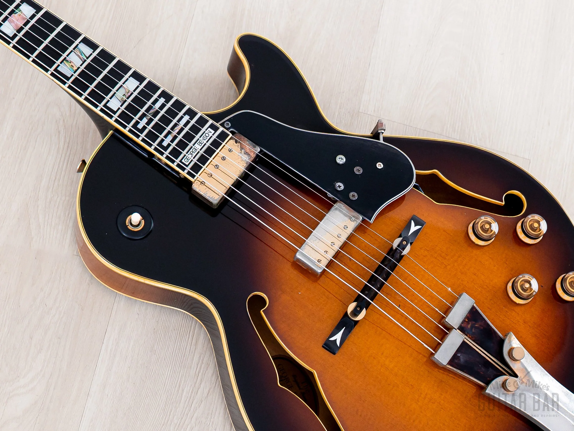 1978 Ibanez George Benson Signature GB10 Archtop Electric Guitar Sunburst, Japan Fujigen - Image 8