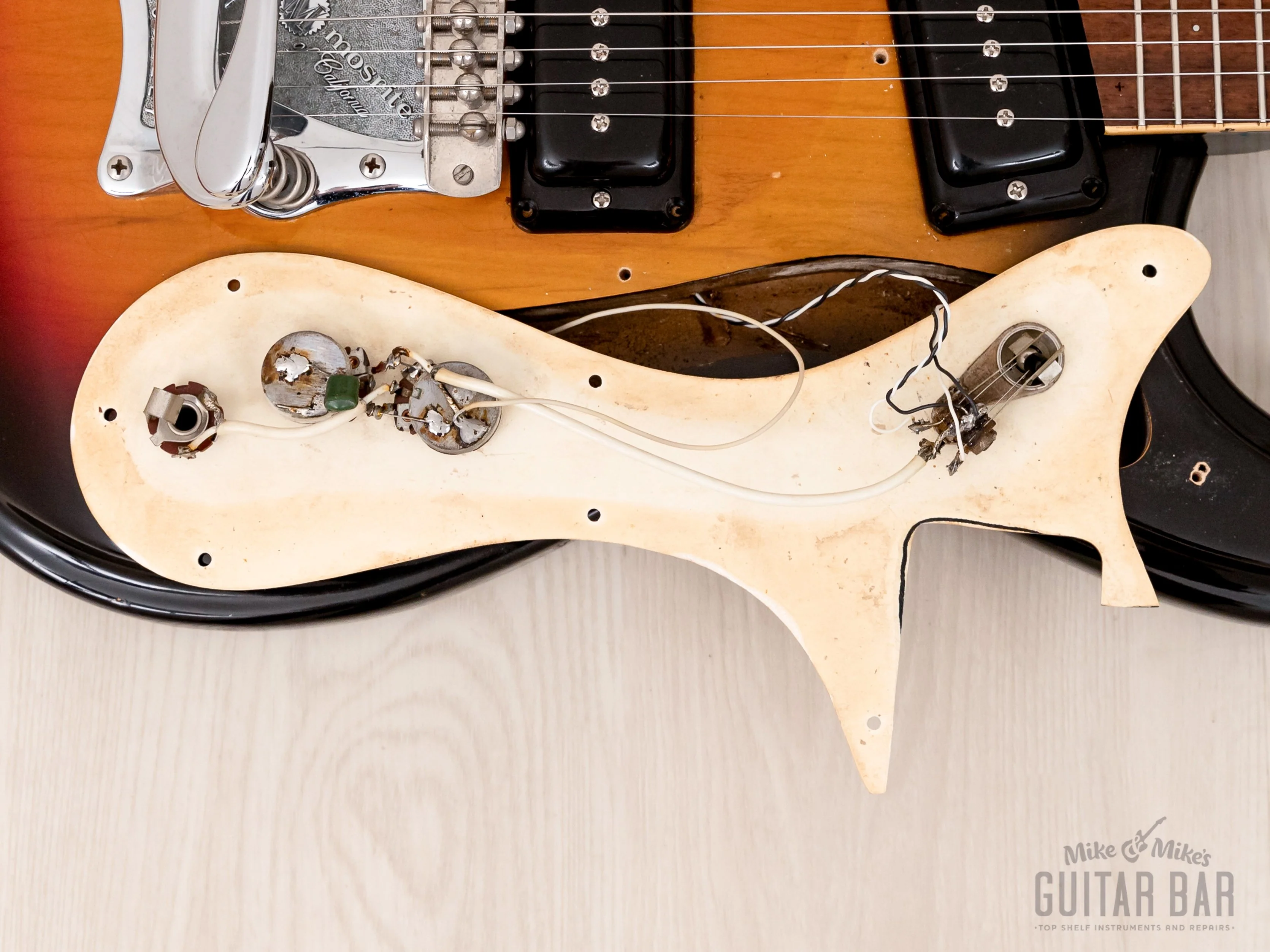 1978 Mosrite Ventures Model Vintage Guitar Sunburst w/ Moseley Vibrato, Case - Image 20