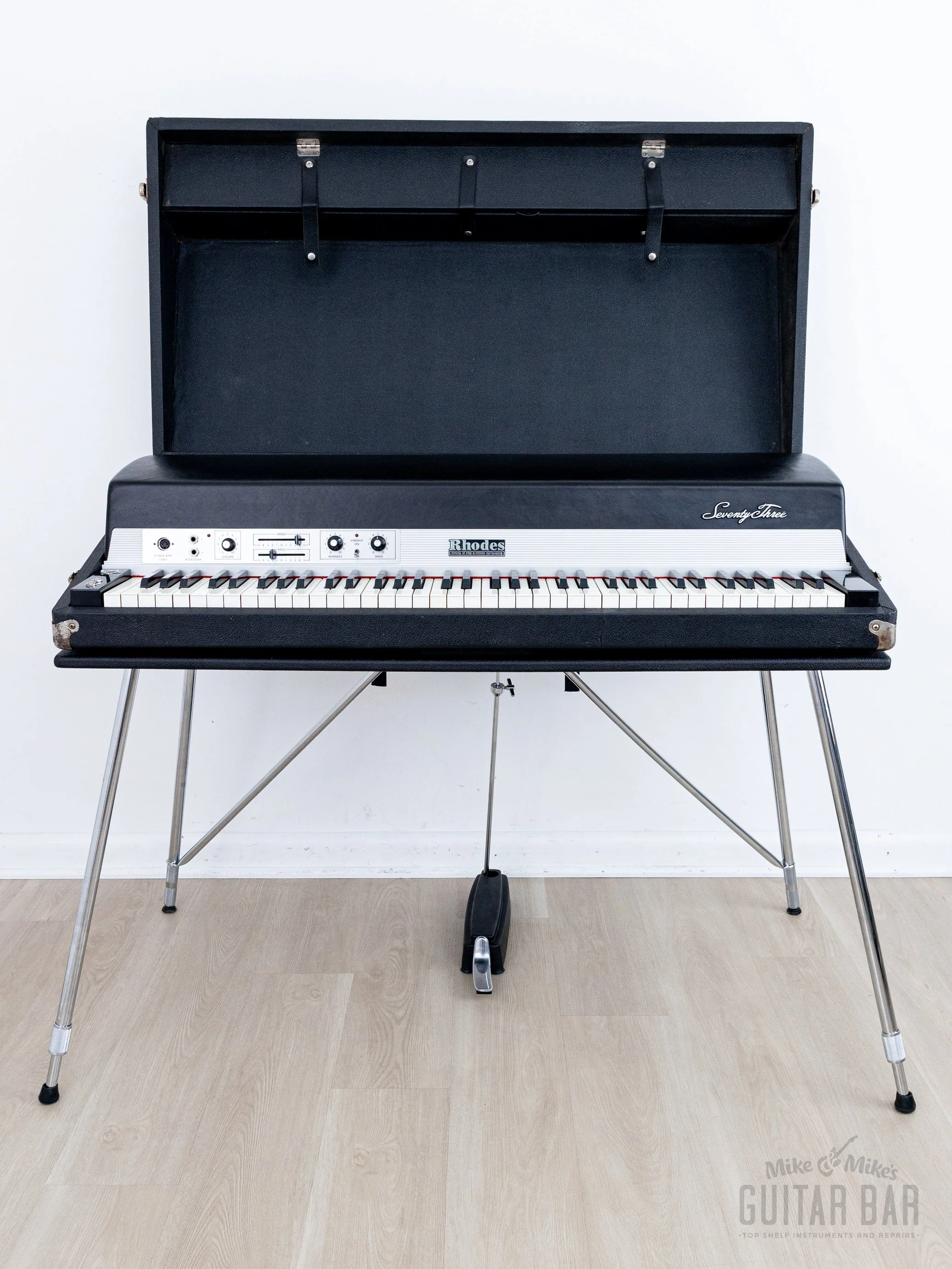1978 Rhodes Suitcase 73 Stage Conversion w/ Cheek Block Power Supply, Legs & Pedal, Serviced & Clean, Fender - Image 3