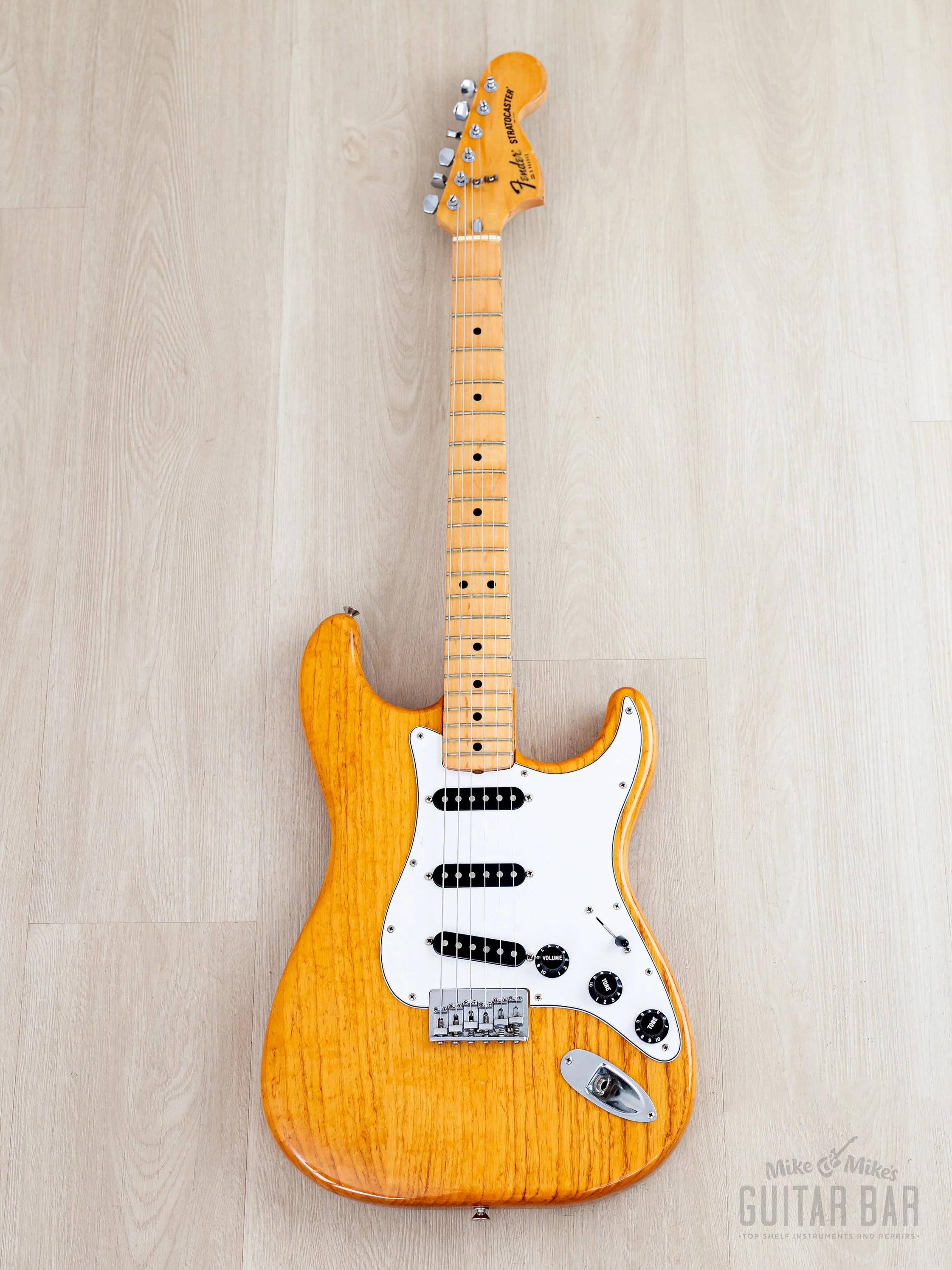 1979 Fender Stratocaster Hardtail Vintage Guitar Natural w/ Case, Featherweight - Image 2