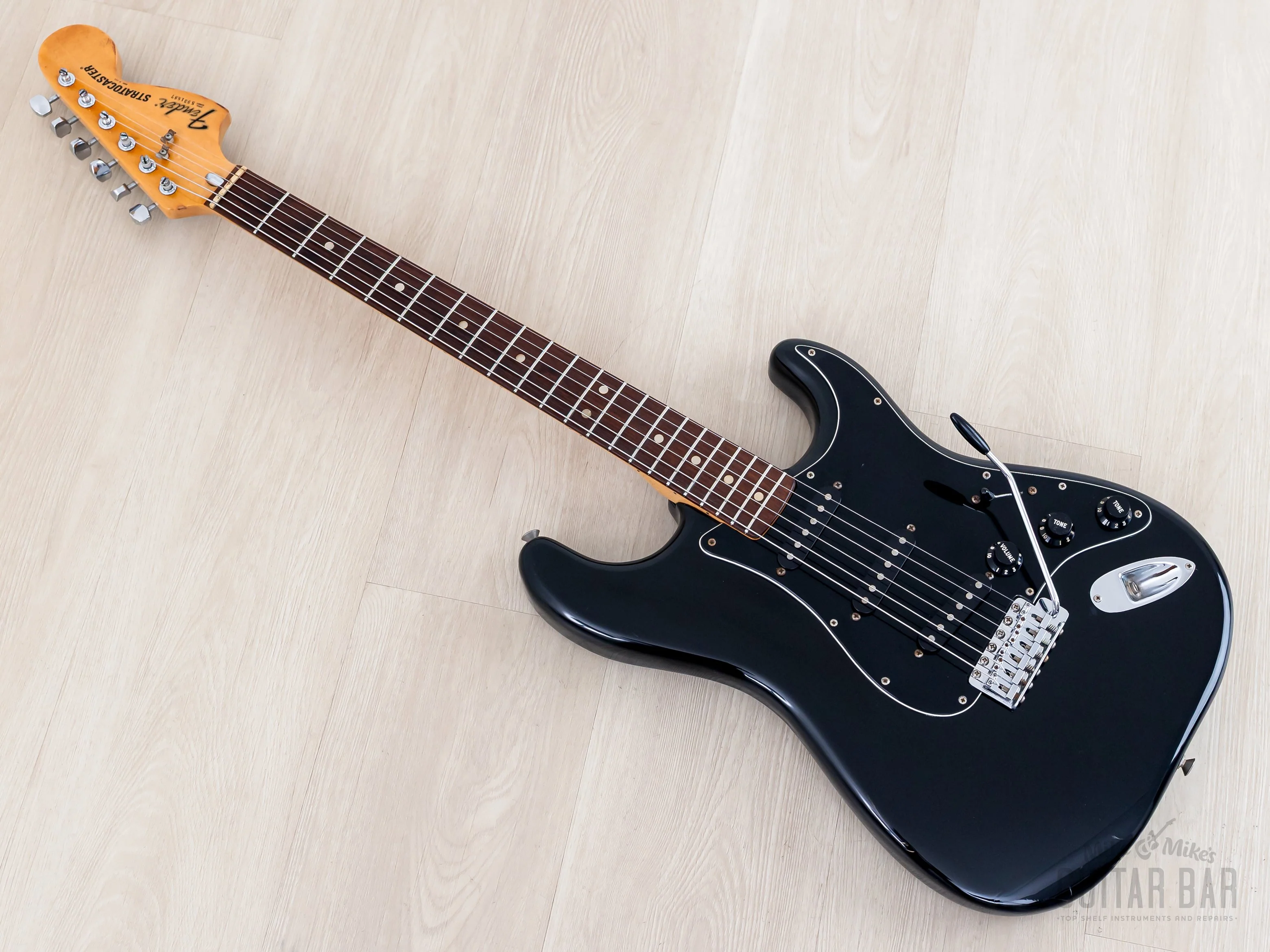 1979 Fender Stratocaster Vintage Electric Guitar Black, 100% Original w/ Case - Image 12