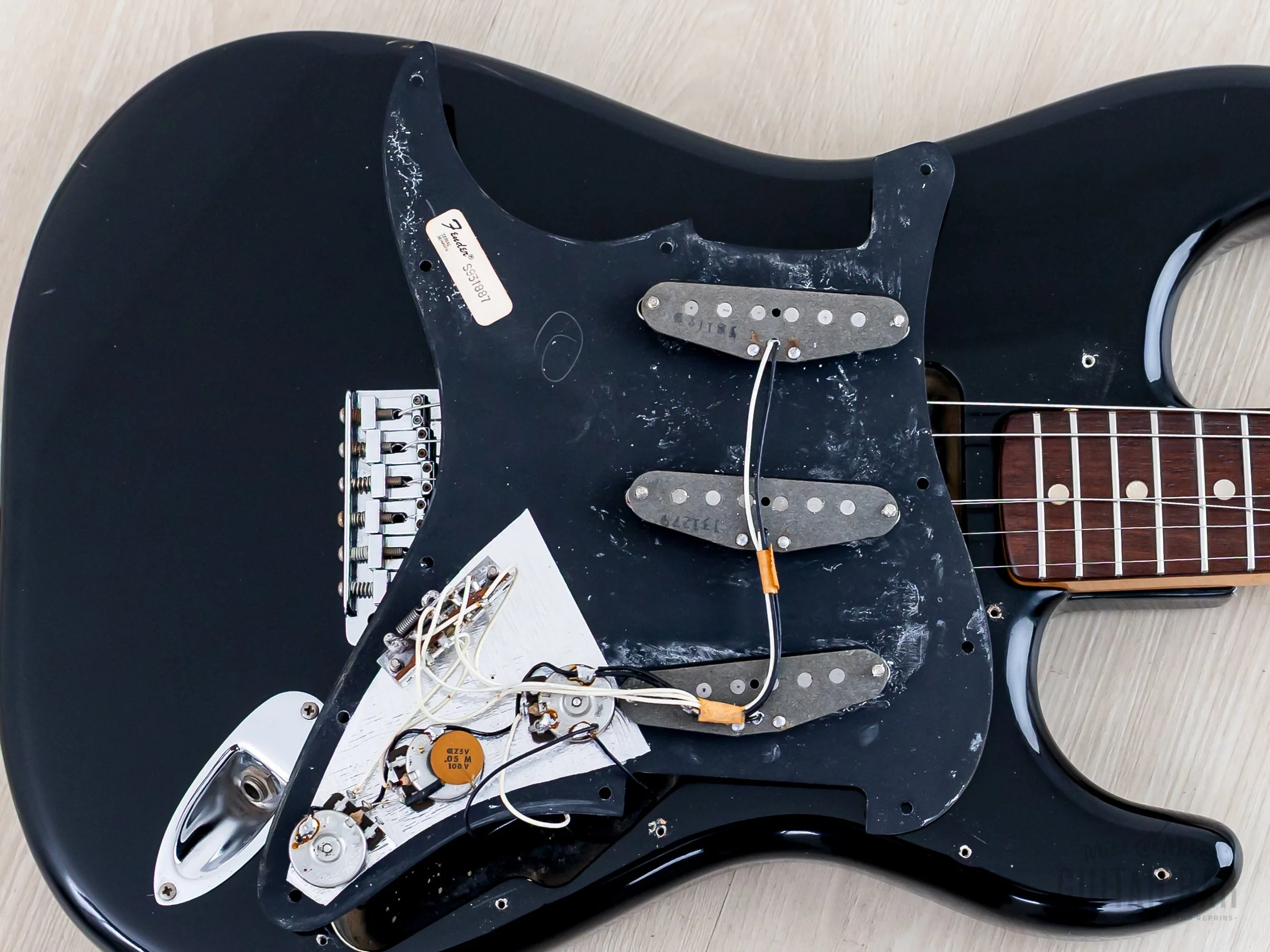 1979 Fender Stratocaster Vintage Electric Guitar Black, 100% Original w/ Case - Image 18