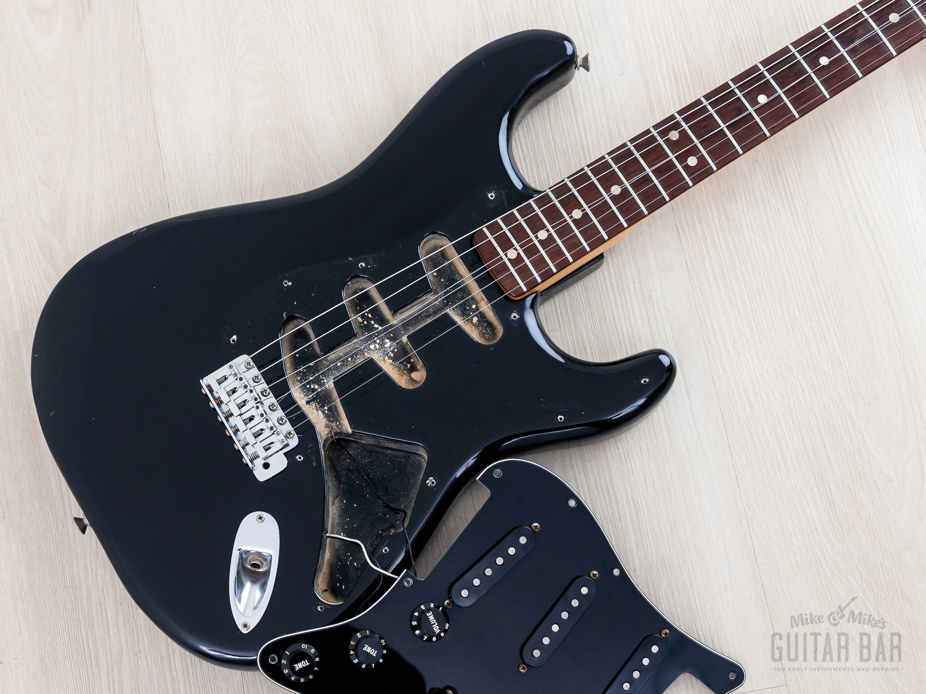 1979 Fender Stratocaster Vintage Electric Guitar Black, 100% Original w/ Case - Image 20