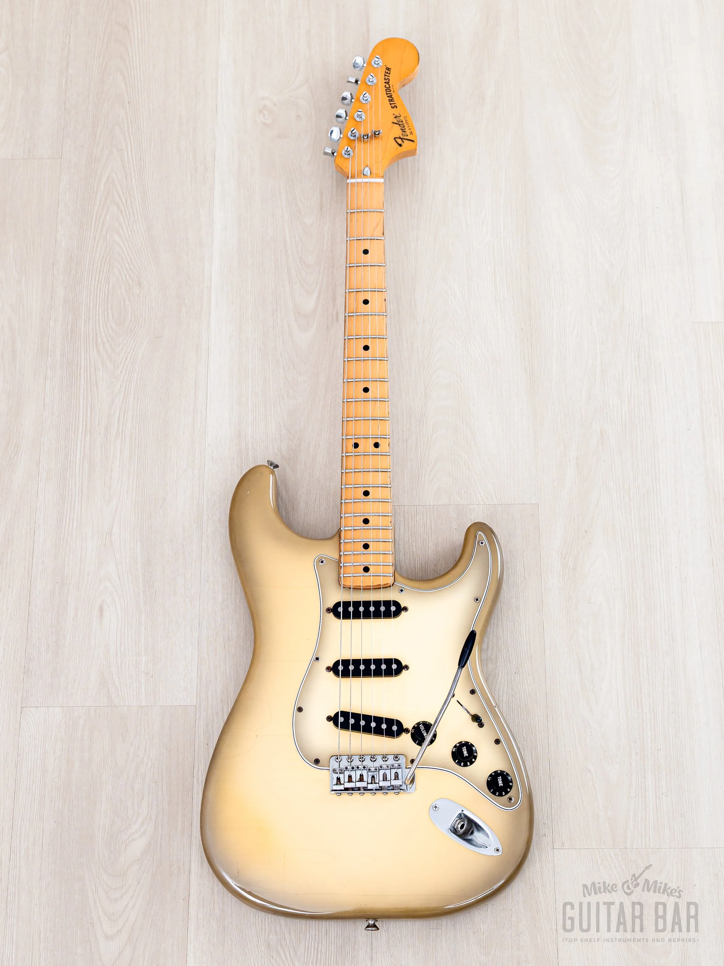1979 Fender Stratocaster Vintage Guitar Antigua w/ Lollar Pickups + Gray Bobbins, Stainless Frets, Case - Image 2