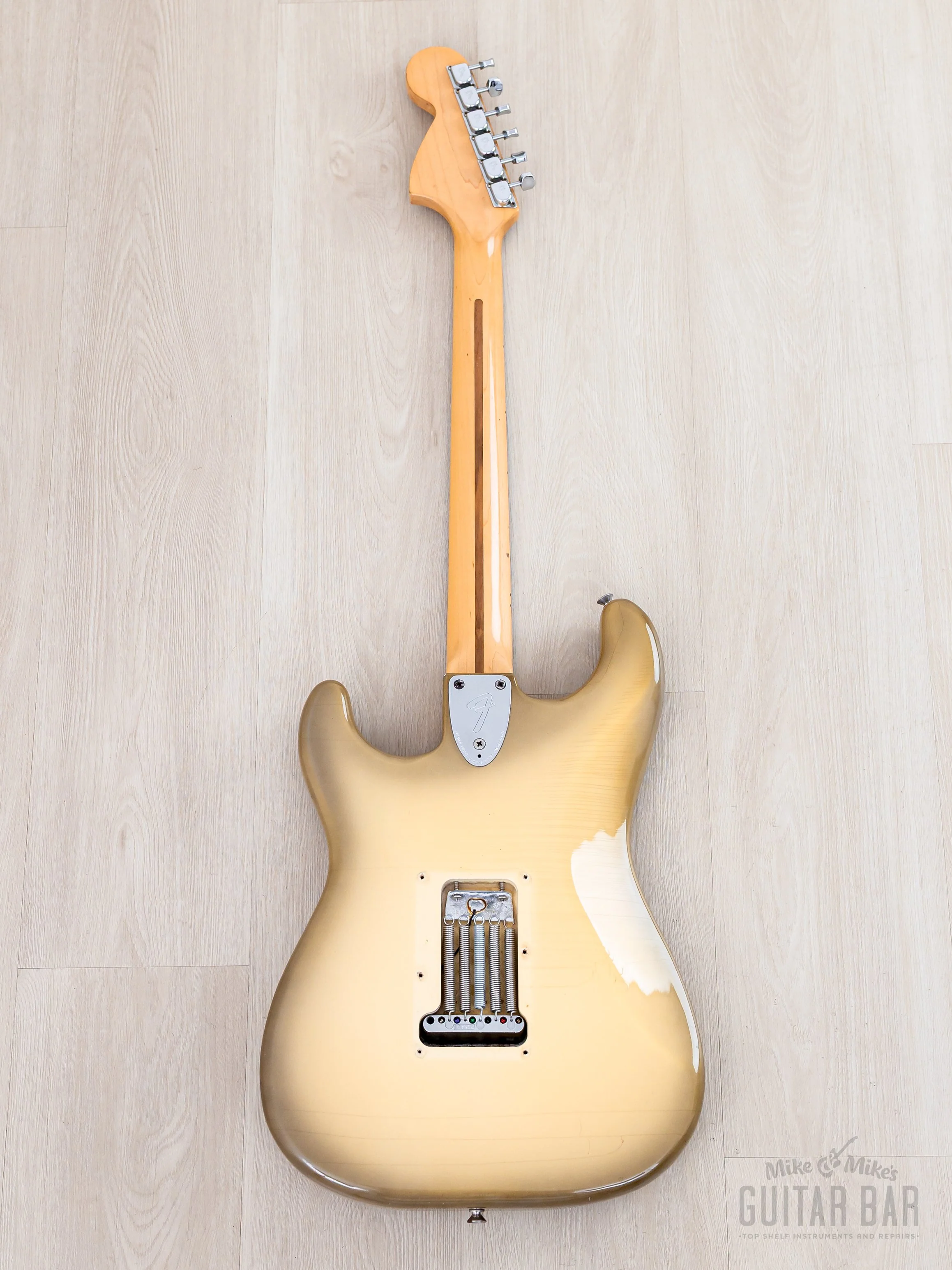 1979 Fender Stratocaster Vintage Guitar Antigua w/ Lollar Pickups + Gray Bobbins, Stainless Frets, Case - Image 3