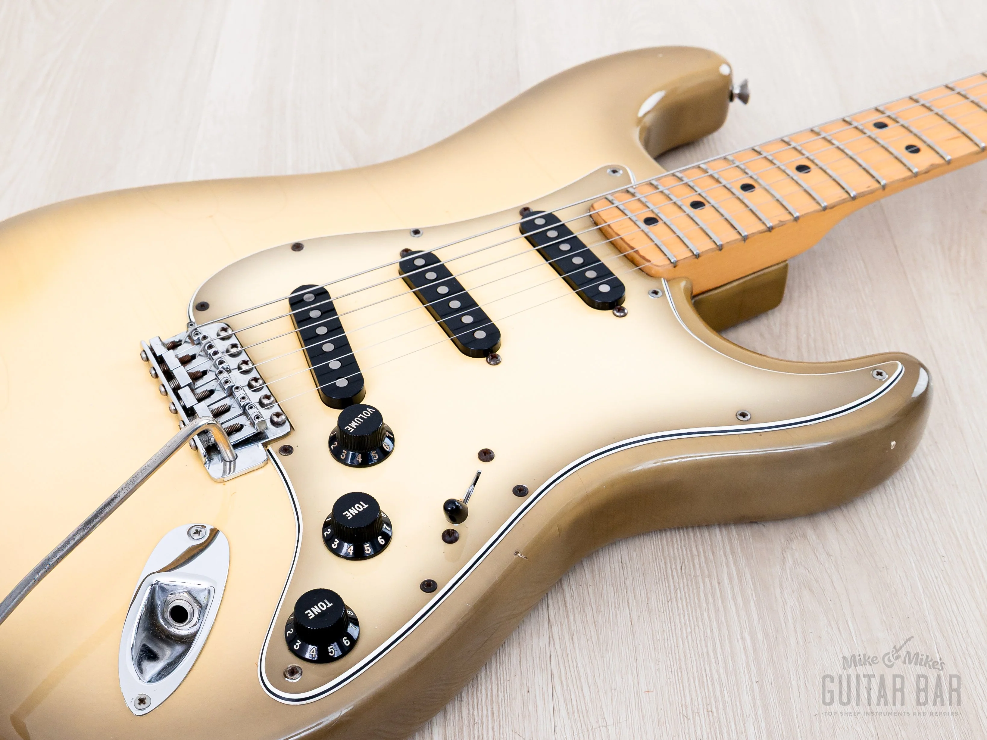 1979 Fender Stratocaster Vintage Guitar Antigua w/ Lollar Pickups + Gray Bobbins, Stainless Frets, Case - Image 6