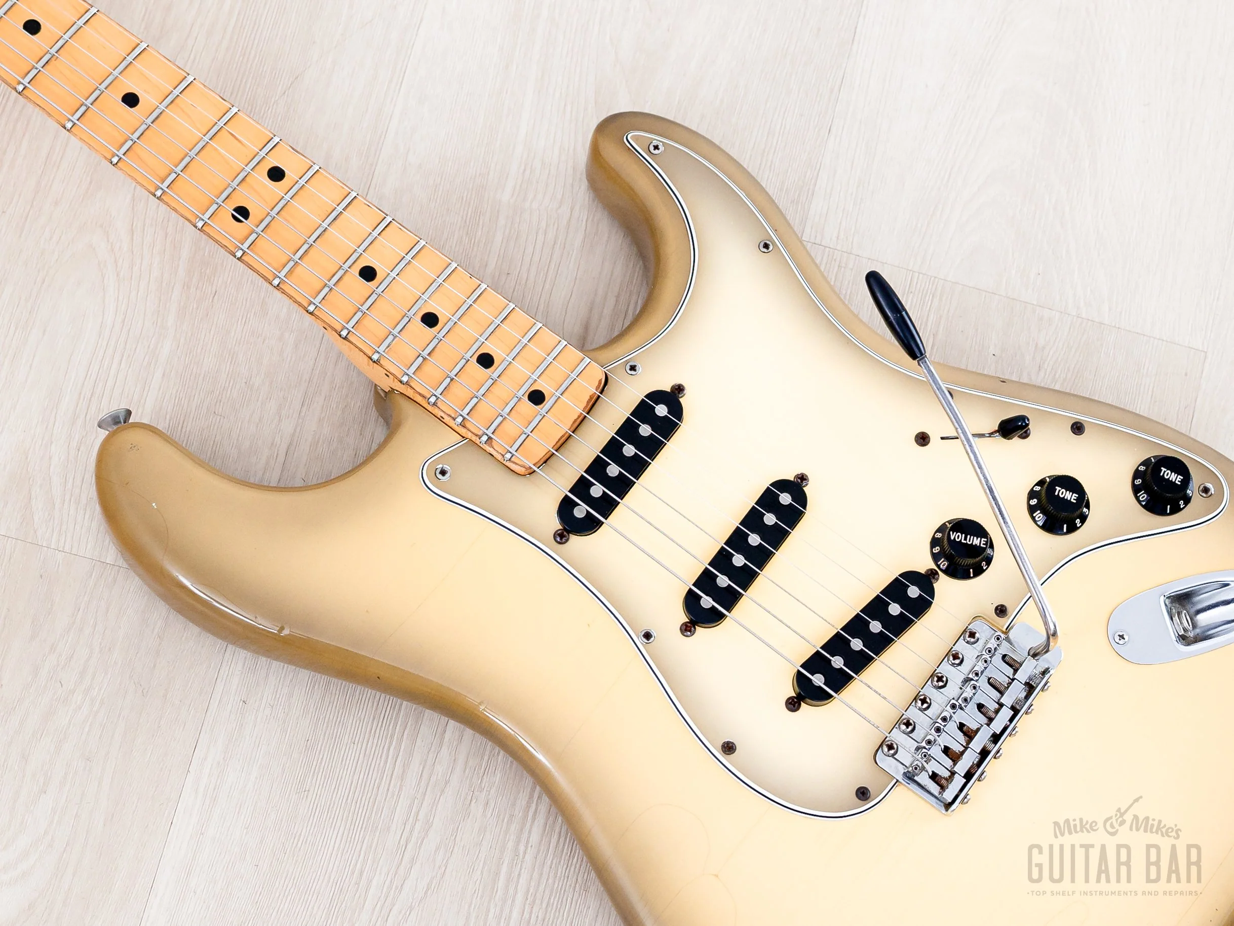 1979 Fender Stratocaster Vintage Guitar Antigua w/ Lollar Pickups + Gray Bobbins, Stainless Frets, Case - Image 7