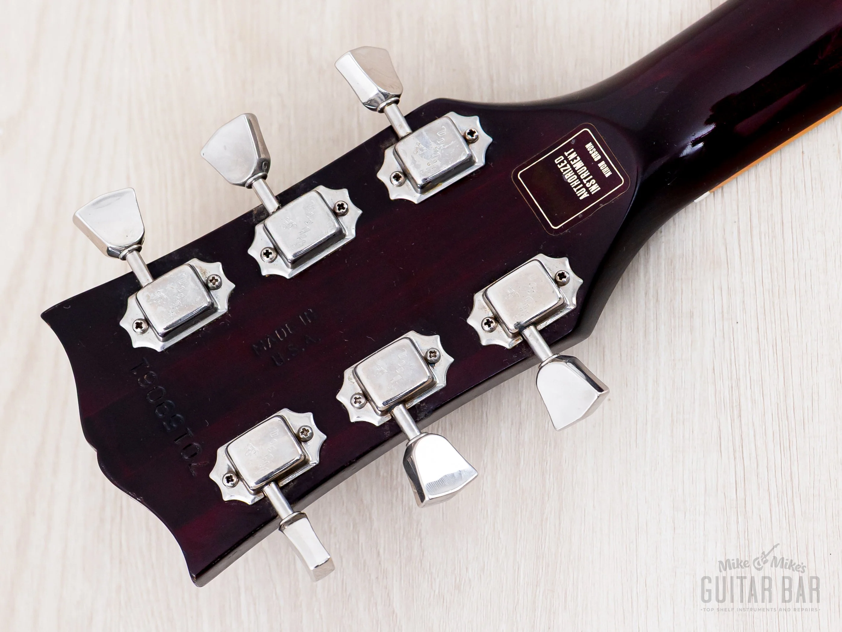 1979 Gibson ES-335 Vintage Semi-Hollow Guitar Wine Red, T-Tops & 1 11/16" Nut w/ Hangtags & Case - Image 5
