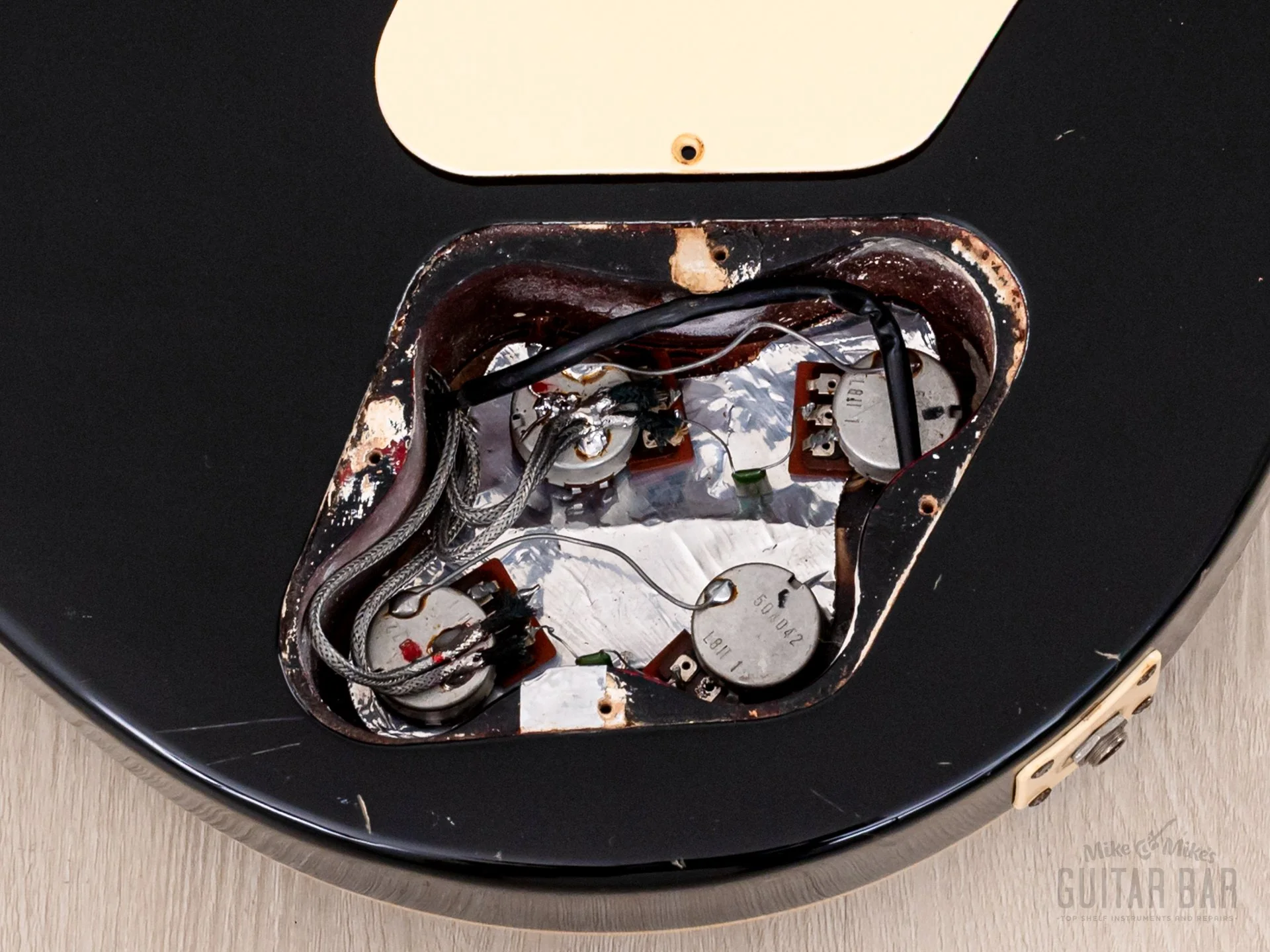 1979 Greco EG800 Standard Vintage Electric Guitar Black w/ Maxon PU-0 Humbuckers, Japan Fujigen - Image 15