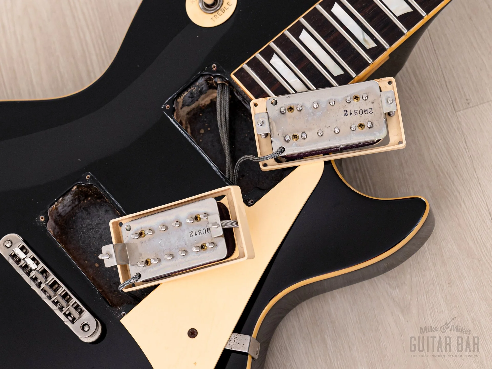 1979 Greco EG800 Standard Vintage Electric Guitar Black w/ Maxon PU-0 Humbuckers, Japan Fujigen - Image 17