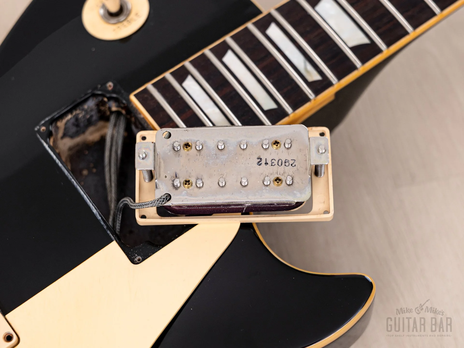 1979 Greco EG800 Standard Vintage Electric Guitar Black w/ Maxon PU-0 Humbuckers, Japan Fujigen - Image 18