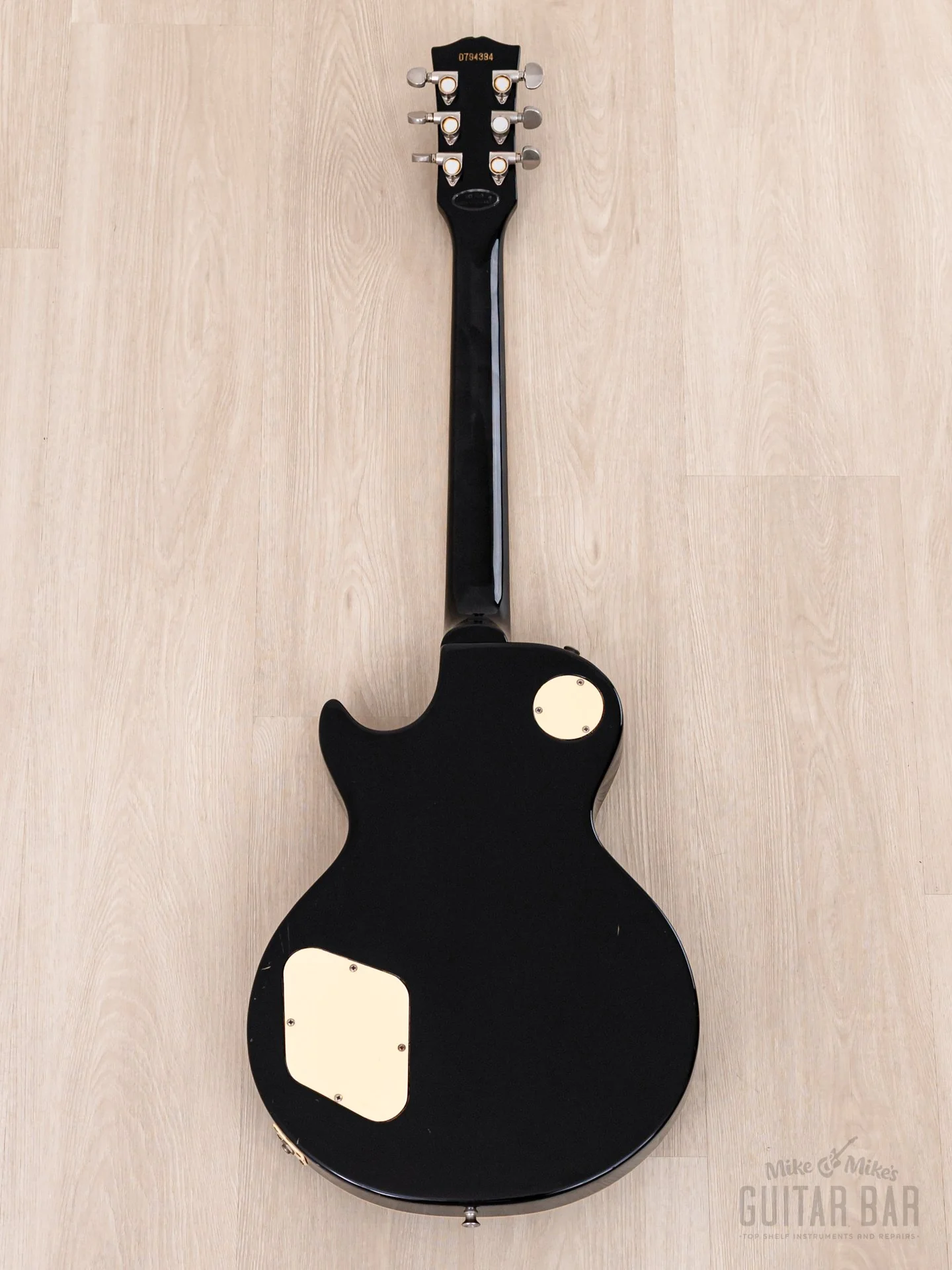 1979 Greco EG800 Standard Vintage Electric Guitar Black w/ Maxon PU-0 Humbuckers, Japan Fujigen - Image 3