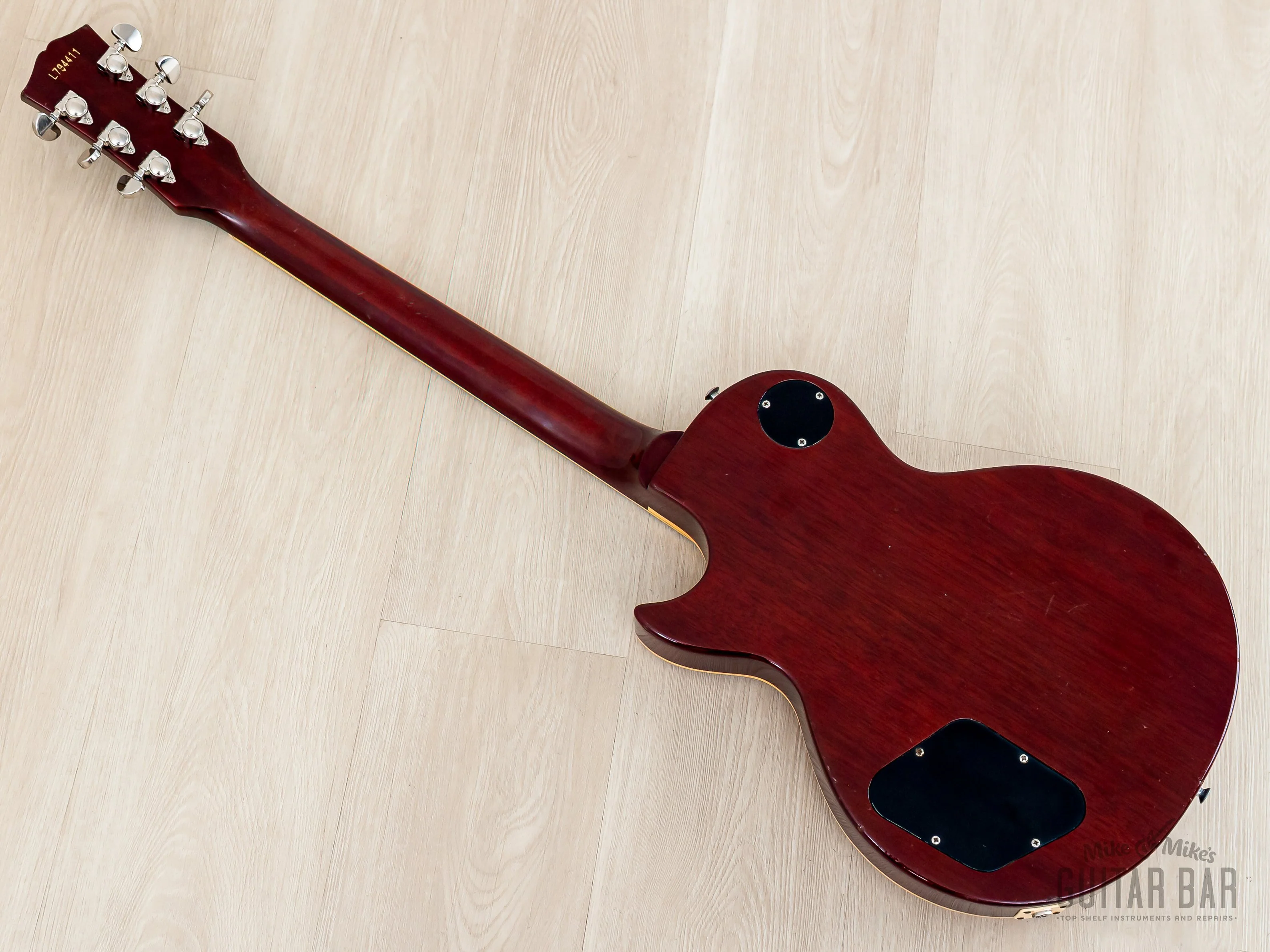 1979 Greco EG850 Limited Edition Flame Top Burst Cherry Sunburst w/ Ebony Board, Maxon PU-2s & Case, Japan Fujigen - Image 12