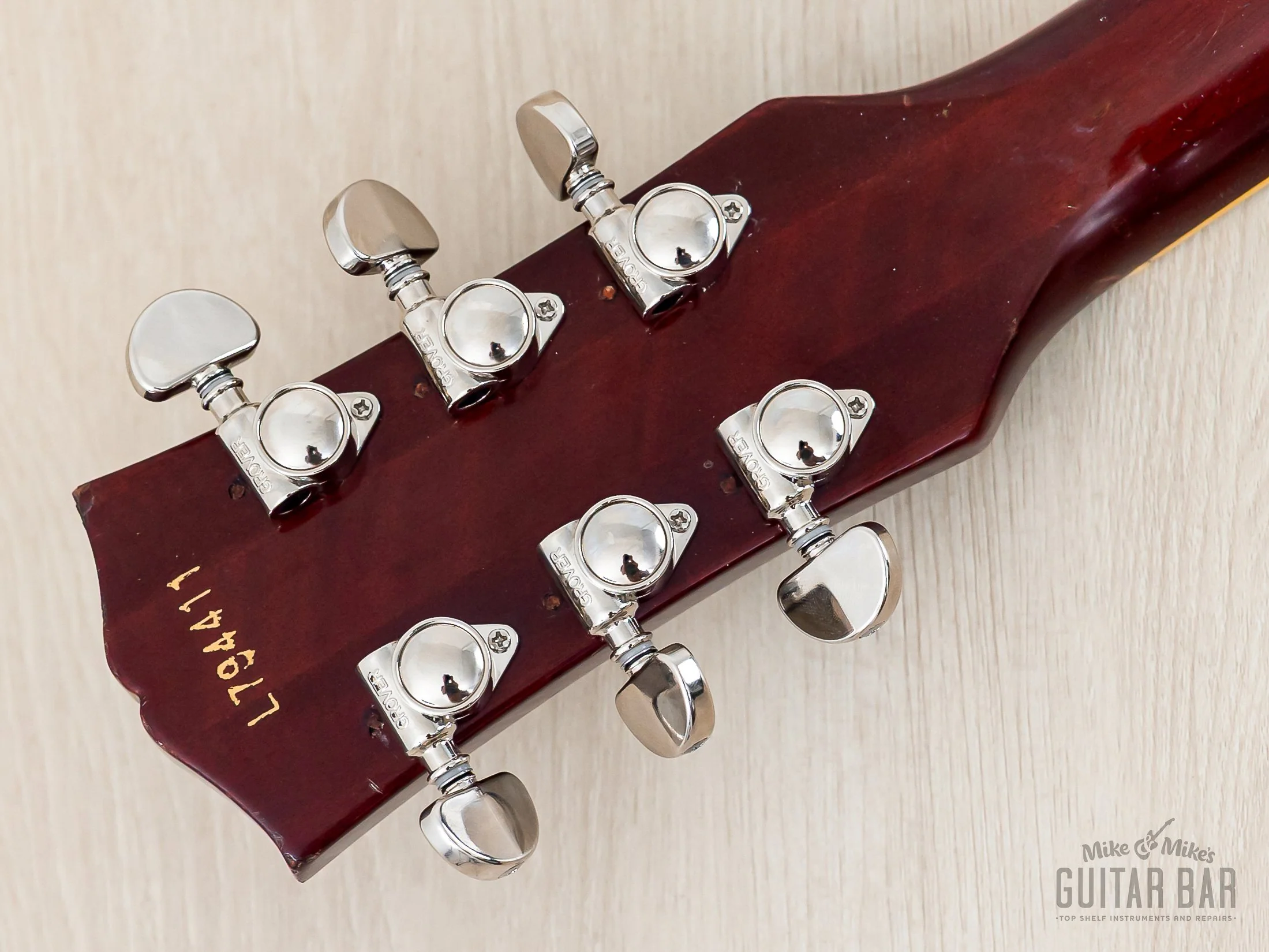 1979 Greco EG850 Limited Edition Flame Top Burst Cherry Sunburst w/ Ebony Board, Maxon PU-2s & Case, Japan Fujigen - Image 5