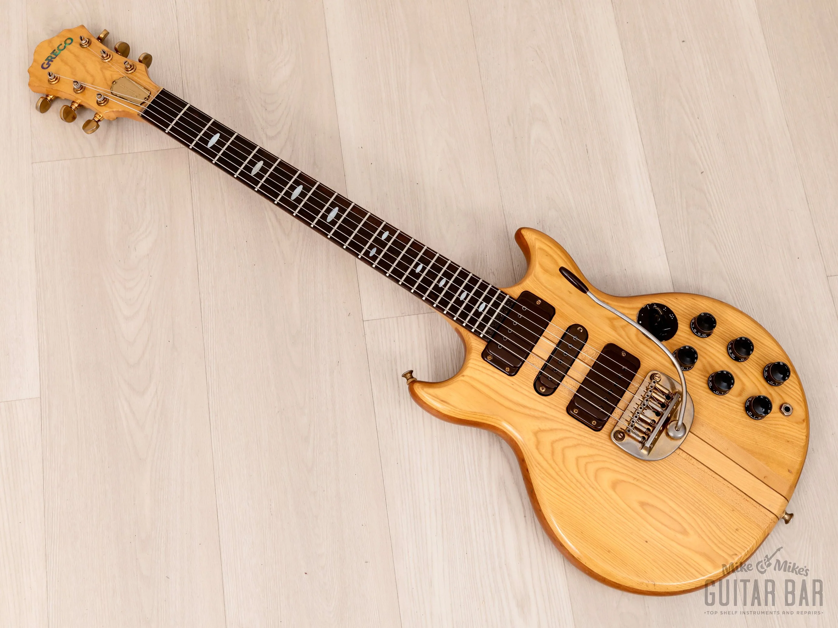 1979 Greco GO-III 1300 Speed Way Neck Through Vintage Guitar w/ Case, Japan Fujigen - Image 11