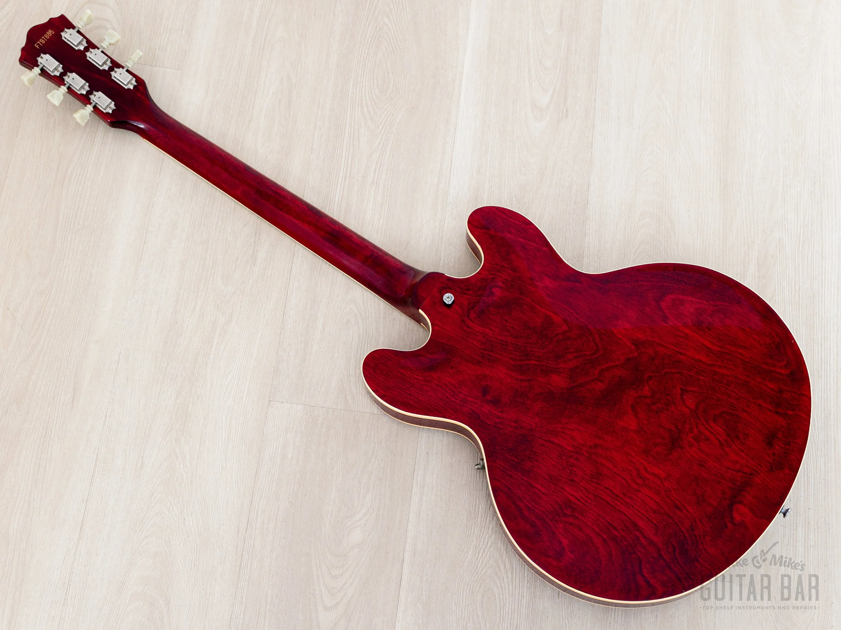1979 Greco SA-550 Vintage ES Guitar Cherry, Near-Mint w/ Maxon U-1000 & Case, Japan Fujigen - Image 12