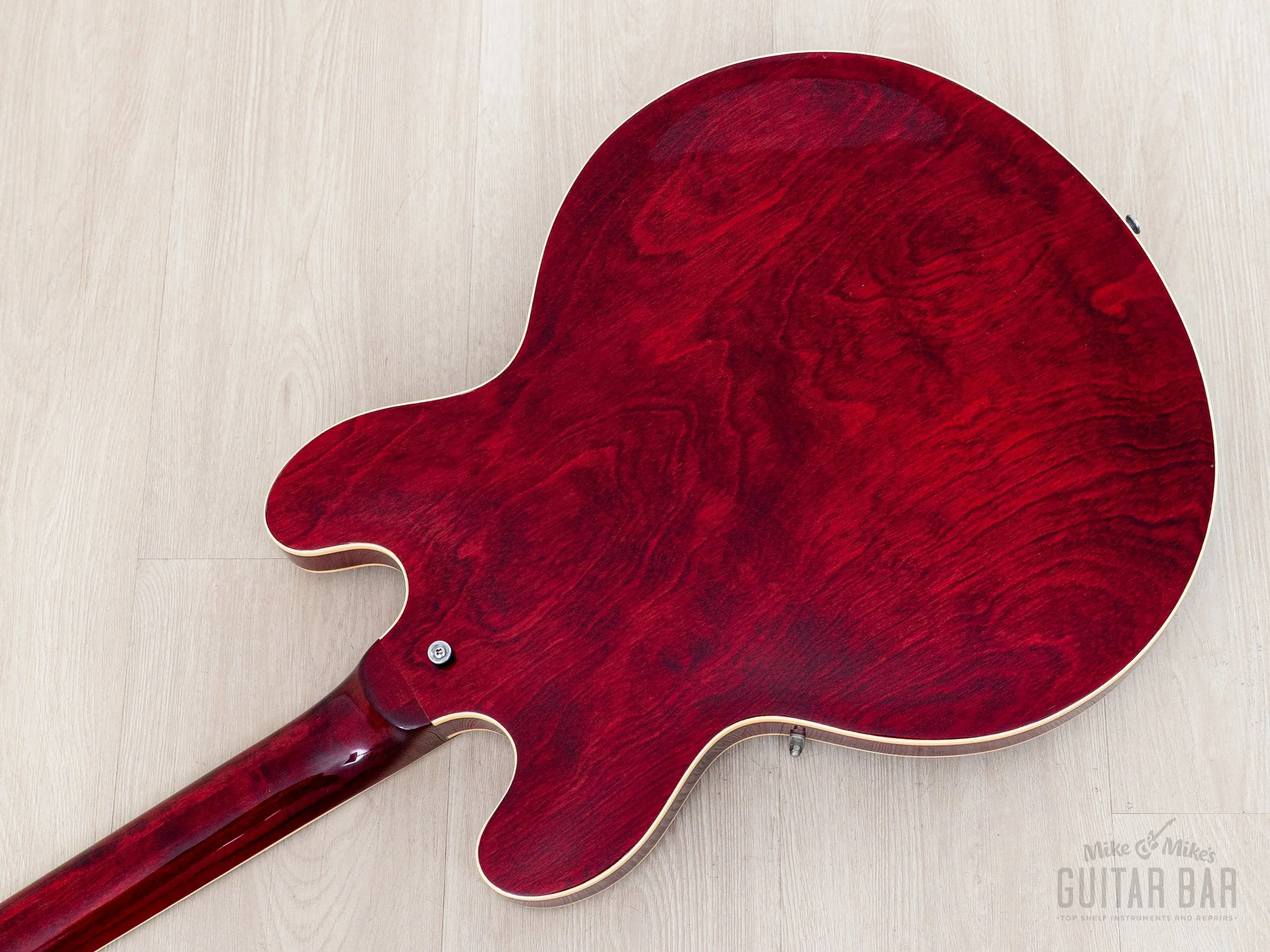 1979 Greco SA-550 Vintage ES Guitar Cherry, Near-Mint w/ Maxon U-1000 & Case, Japan Fujigen - Image 14