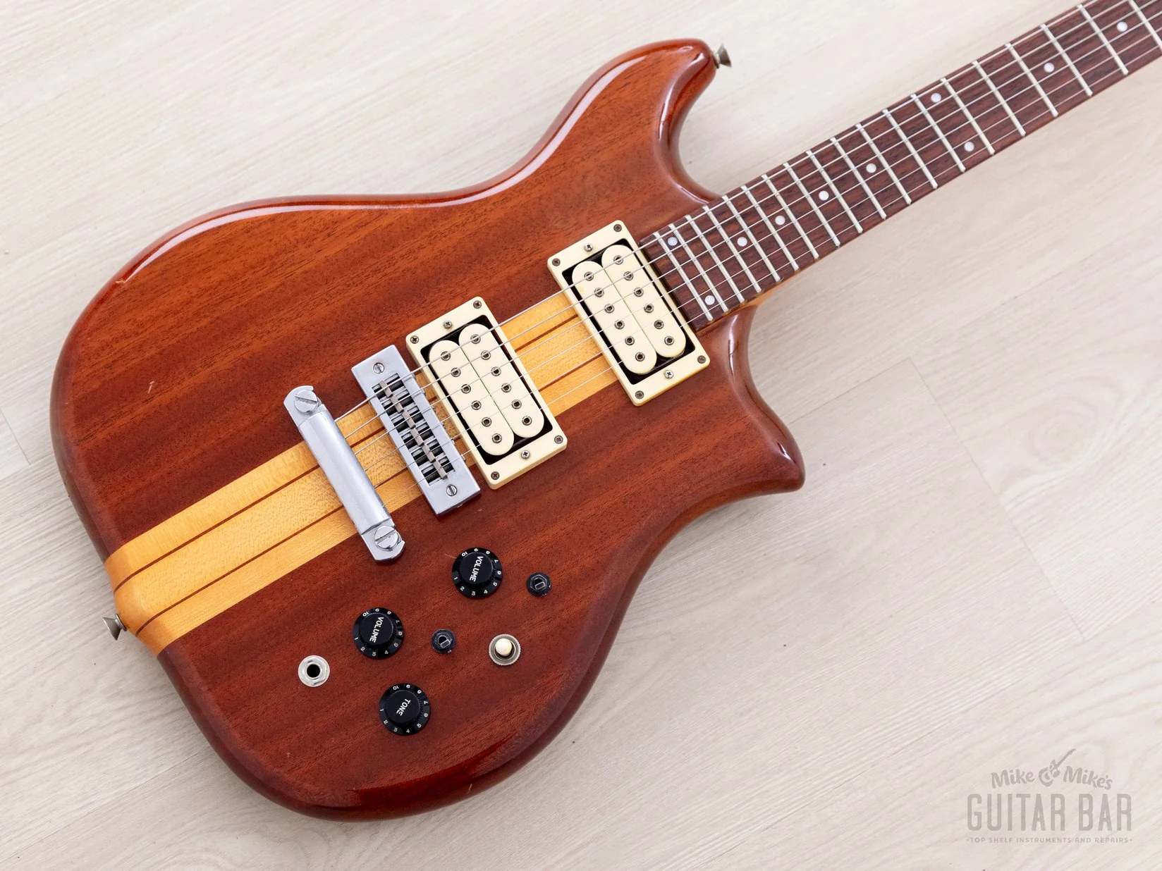 1979 Kawai F-1 Jr Vintage Neck Through Electric Guitar, Stainless Steel 24 Fret, Japan