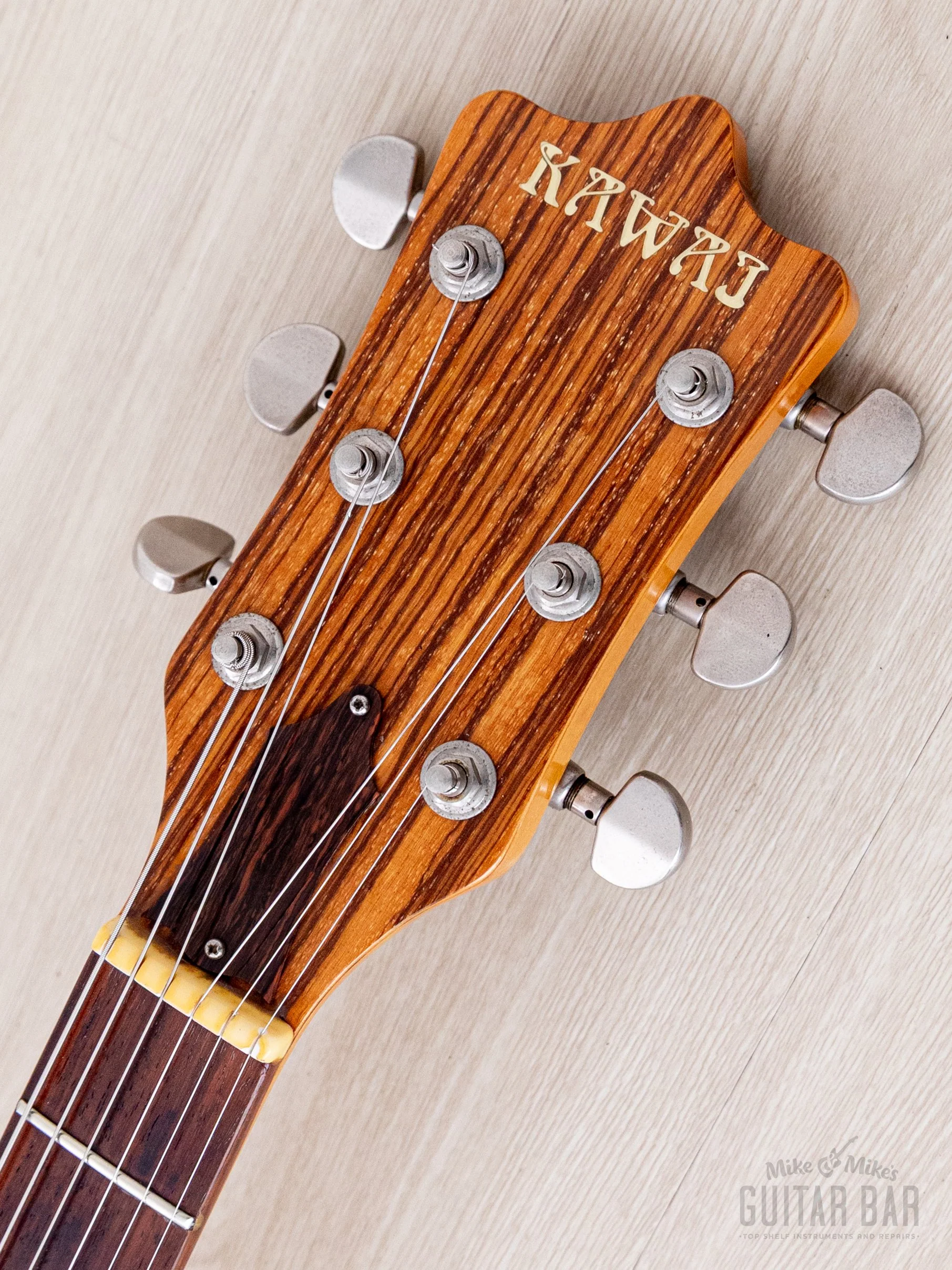 1979 Kawai F-1 Jr Vintage Neck Through Electric Guitar, Stainless Steel 24 Fret, Japan - Image 4