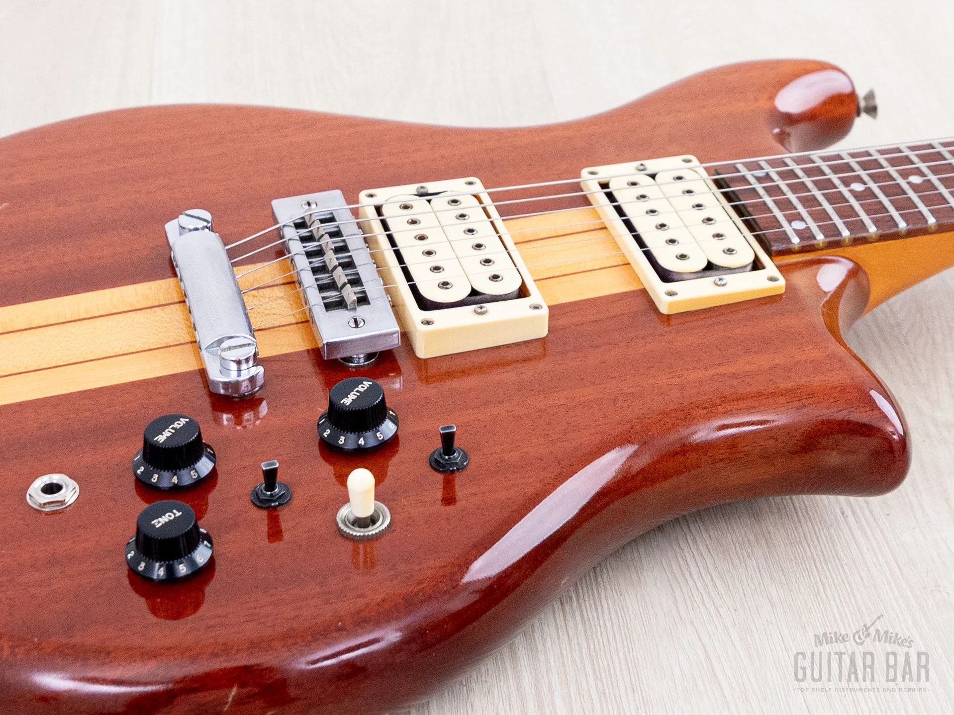 1979 Kawai F-1 Jr Vintage Neck Through Electric Guitar, Stainless Steel 24 Fret, Japan - Image 6