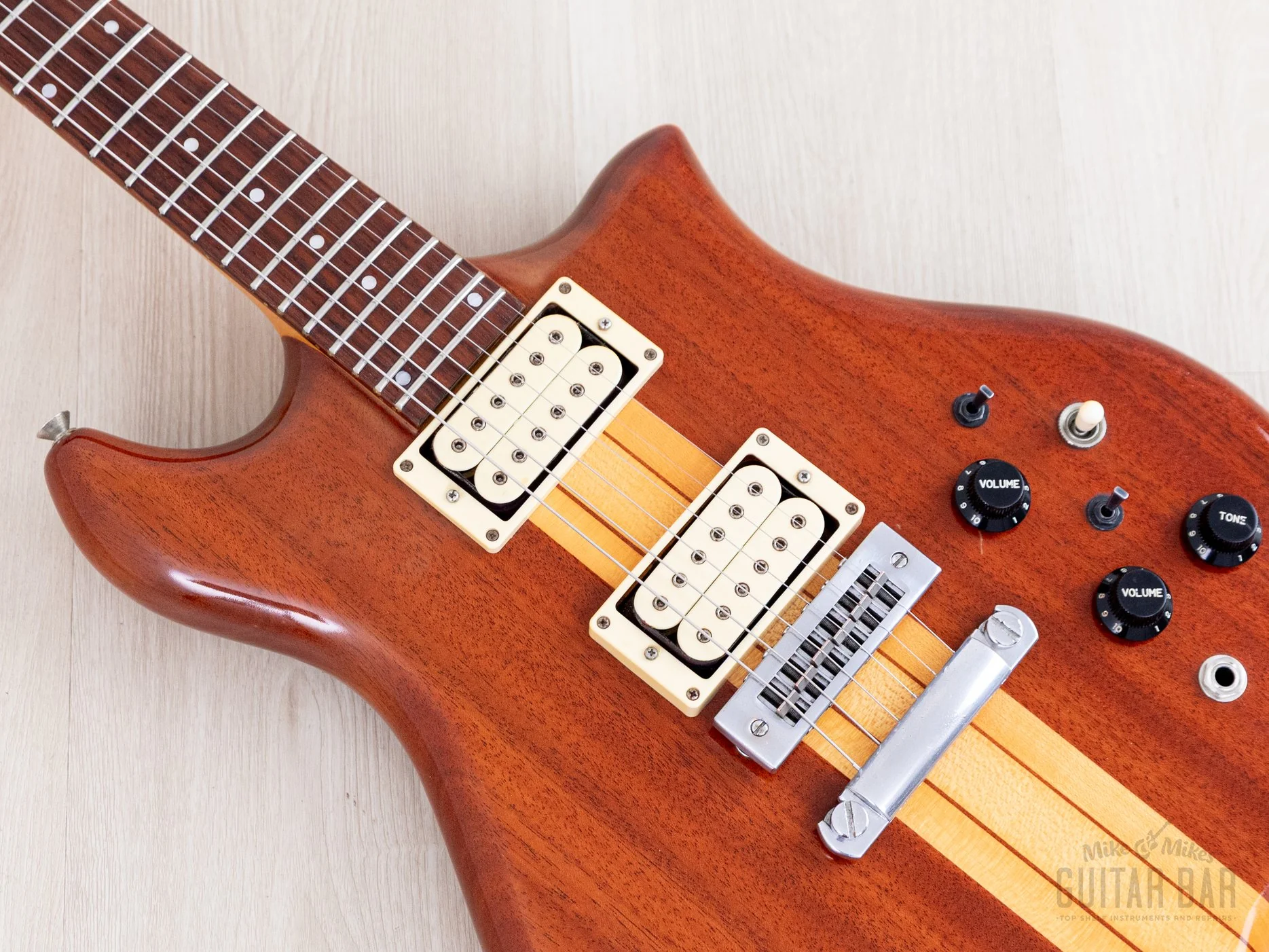 1979 Kawai F-1 Jr Vintage Neck Through Electric Guitar, Stainless Steel 24 Fret, Japan - Image 7