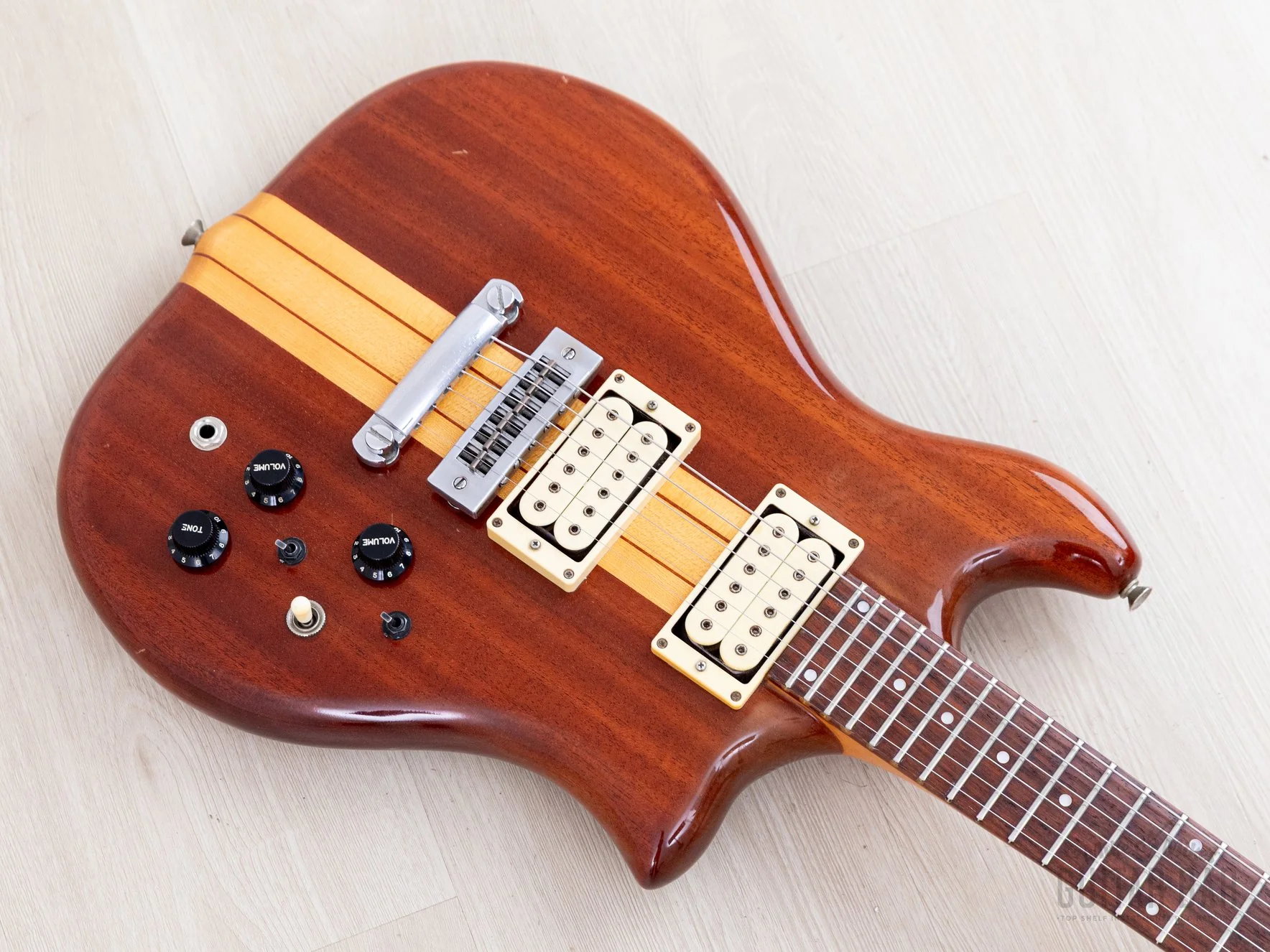 1979 Kawai F-1 Jr Vintage Neck Through Electric Guitar, Stainless Steel 24 Fret, Japan - Image 8