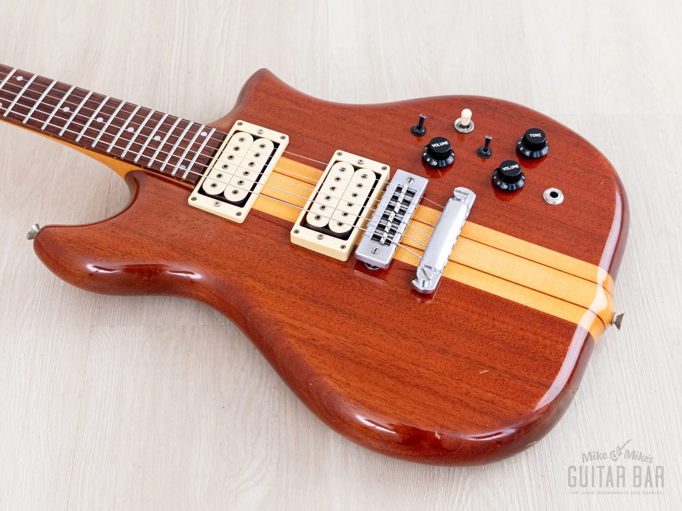1979 Kawai F-1 Jr Vintage Neck Through Electric Guitar, Stainless Steel 24 Fret, Japan - Image 9