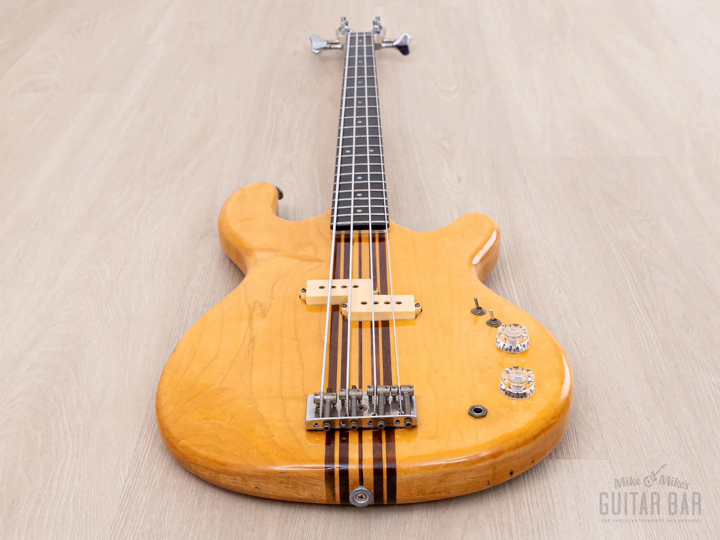 1979 Kramer DMZ 4000 Vintage Aluminum Neck Bass Natural w/ Case - Image 10