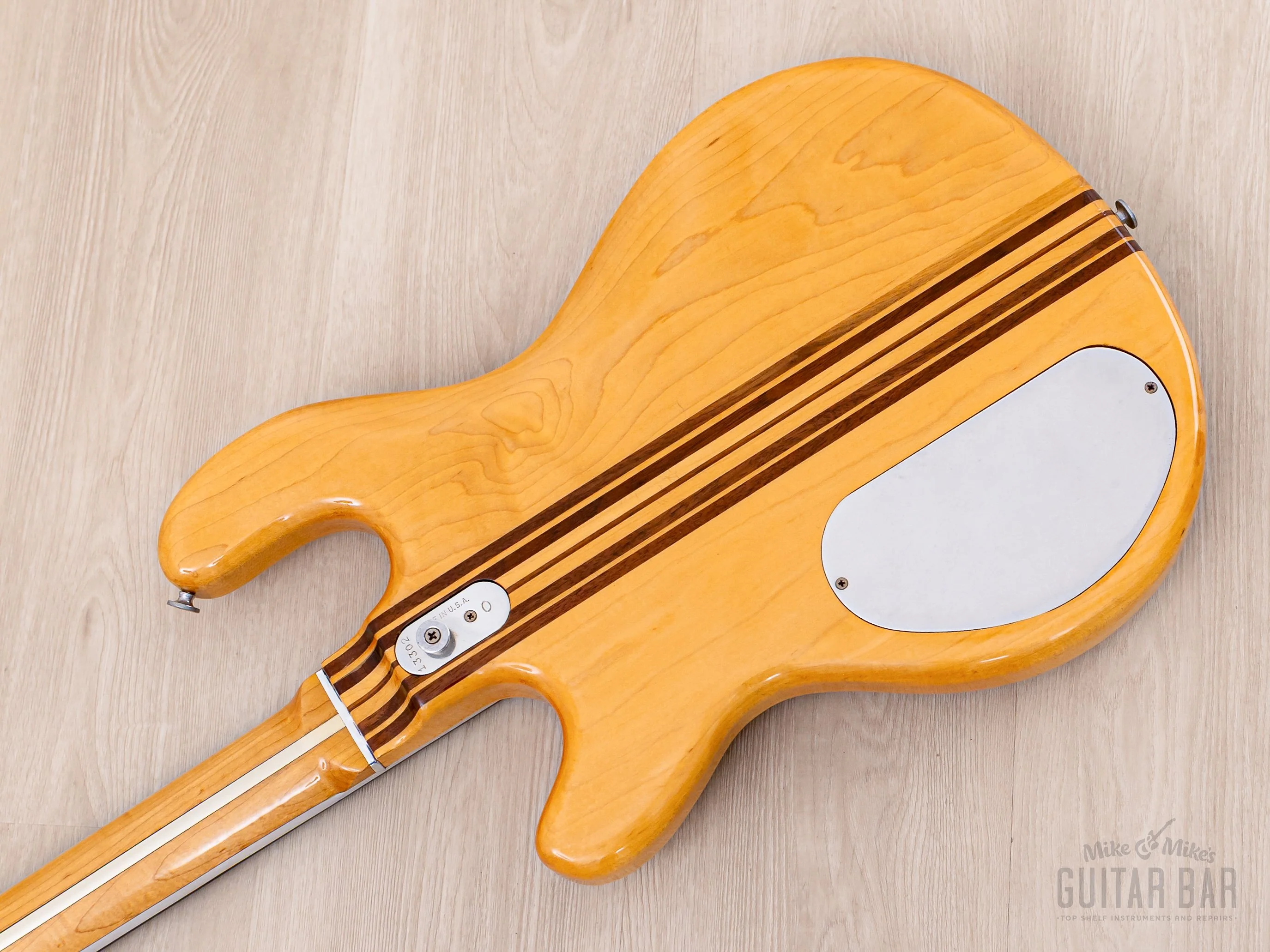 1979 Kramer DMZ 4000 Vintage Aluminum Neck Bass Natural w/ Case - Image 14
