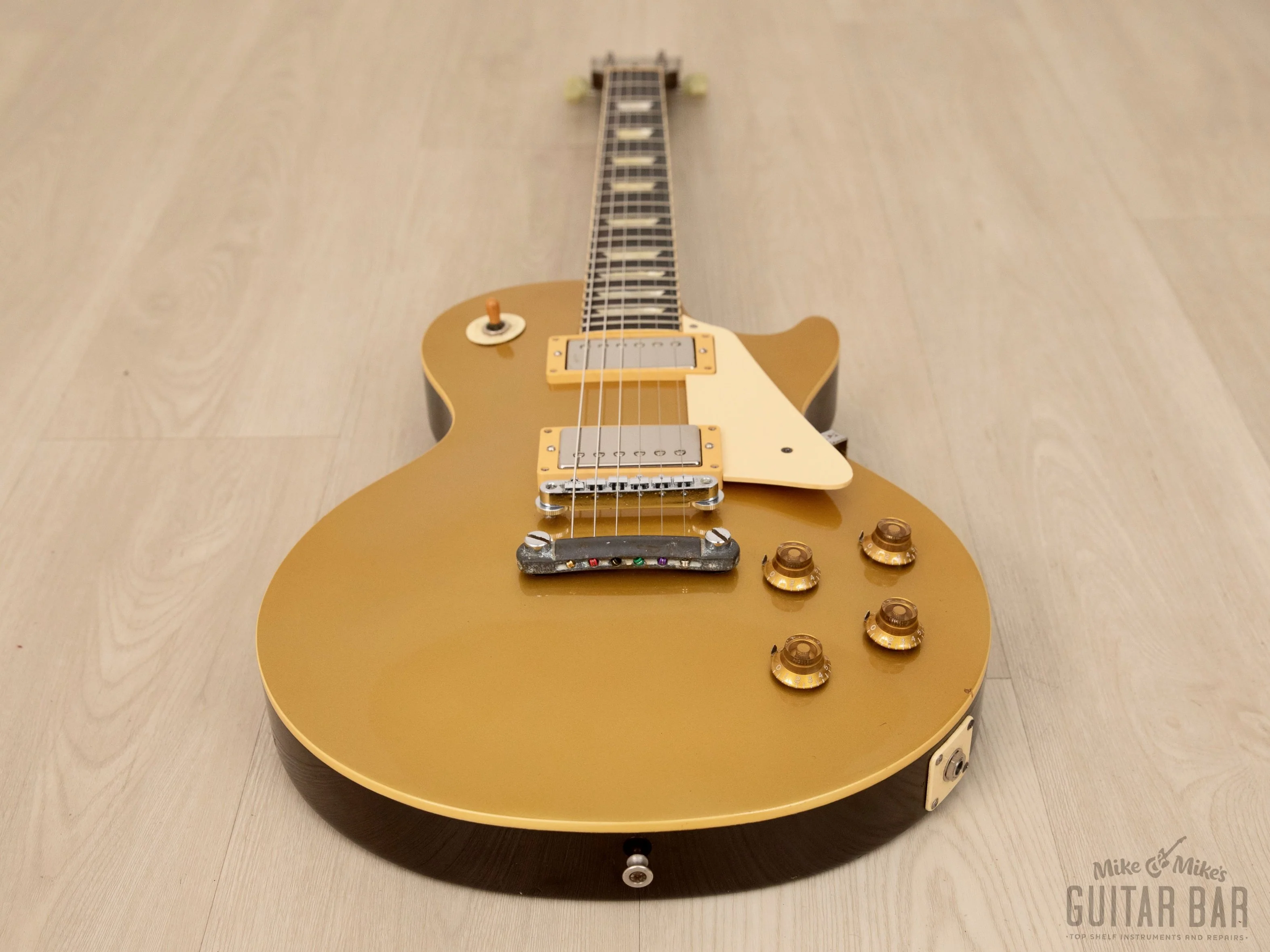 1979 Tokai Les Paul Reborn LS-50 Goldtop Darkback Vintage Guitar w/ Gibson 61 PAFs, Case - Image 10