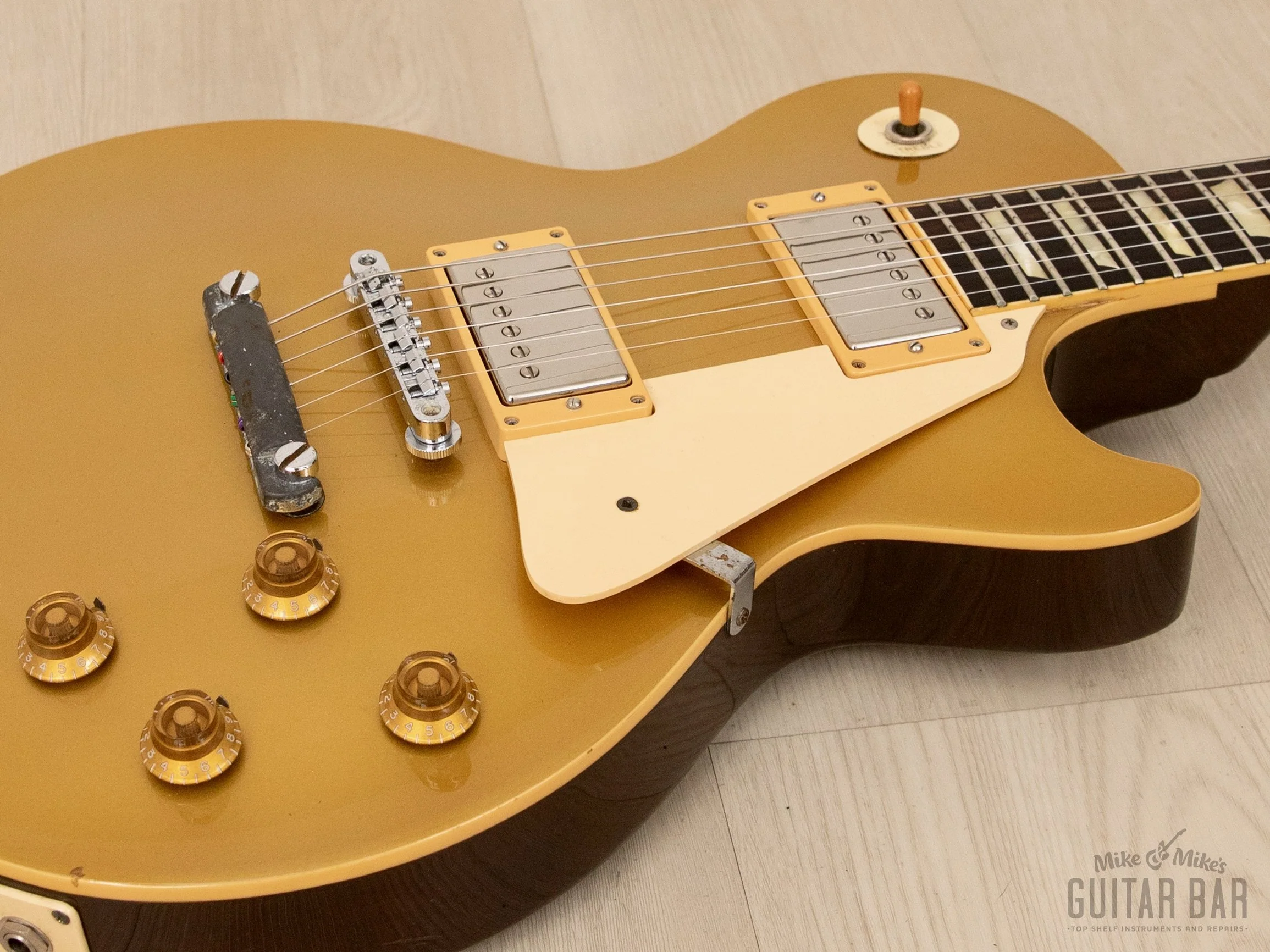 1979 Tokai Les Paul Reborn LS-50 Goldtop Darkback Vintage Guitar w/ Gibson 61 PAFs, Case - Image 6