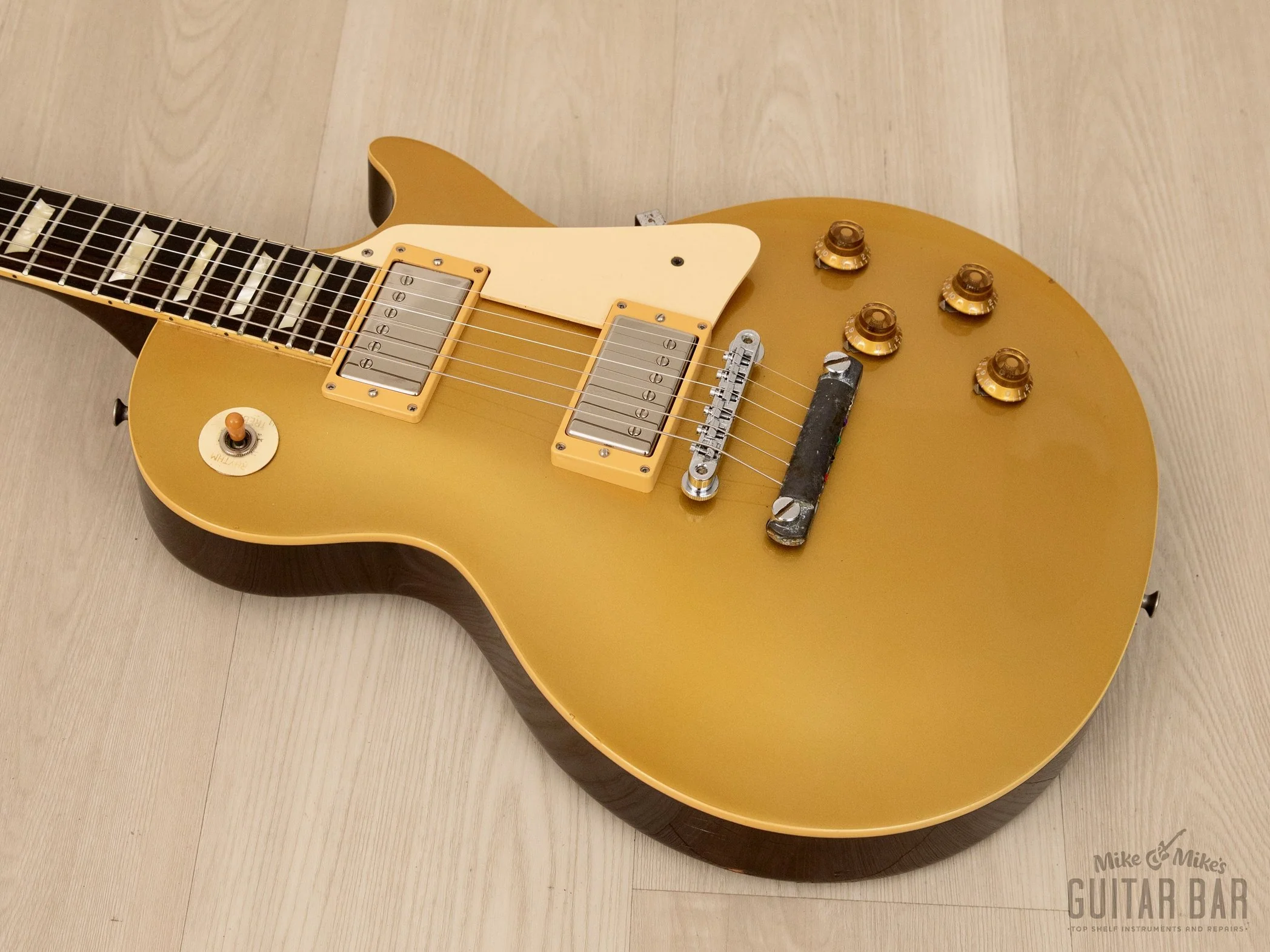 1979 Tokai Les Paul Reborn LS-50 Goldtop Darkback Vintage Guitar w/ Gibson 61 PAFs, Case - Image 9