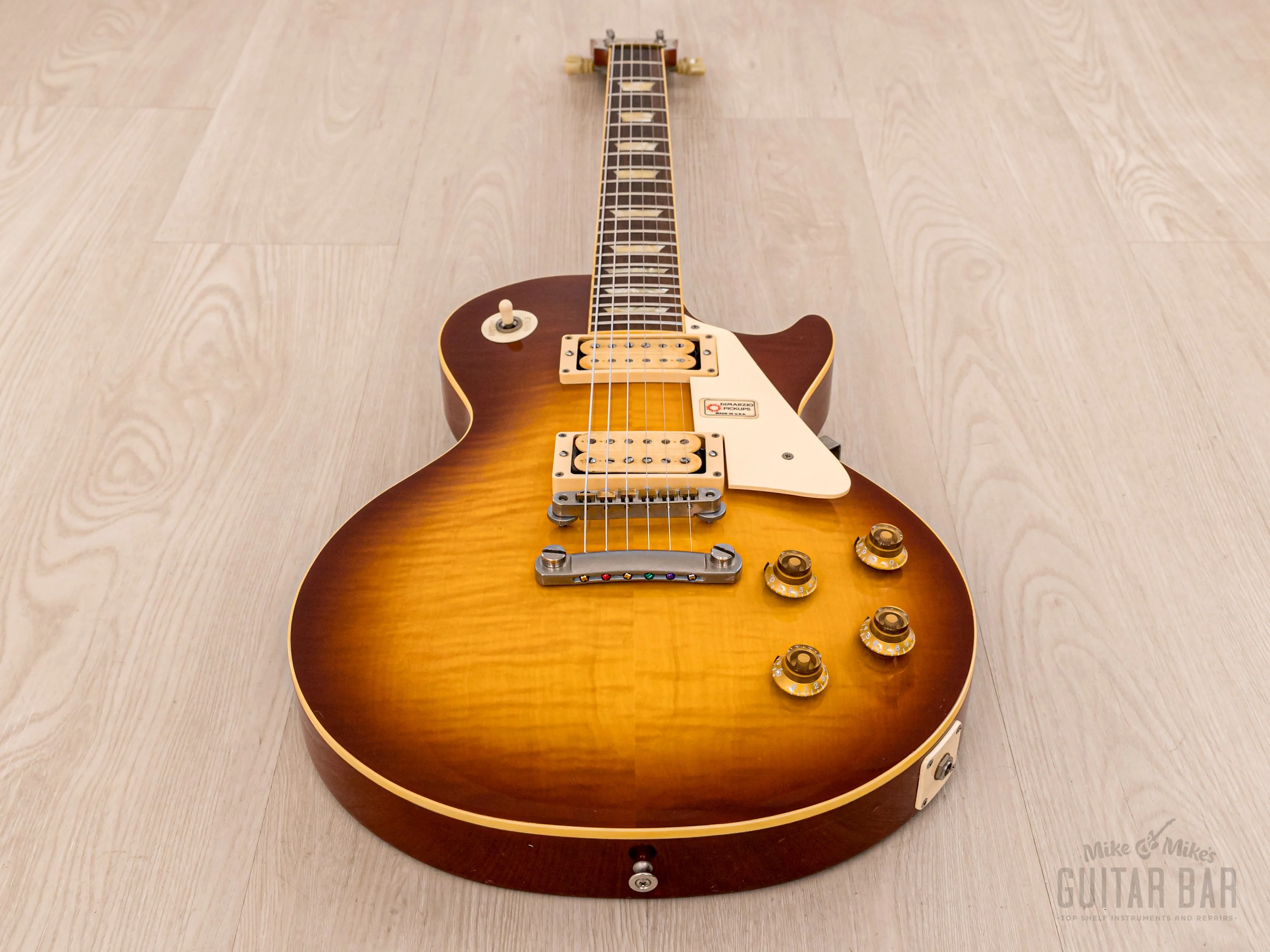 1979 Tokai Les Paul Reborn “Love Rock” LS-120 OS Flame Top Sunburst Lacquer w/ DiMarzio PAFs, Case - Image 10