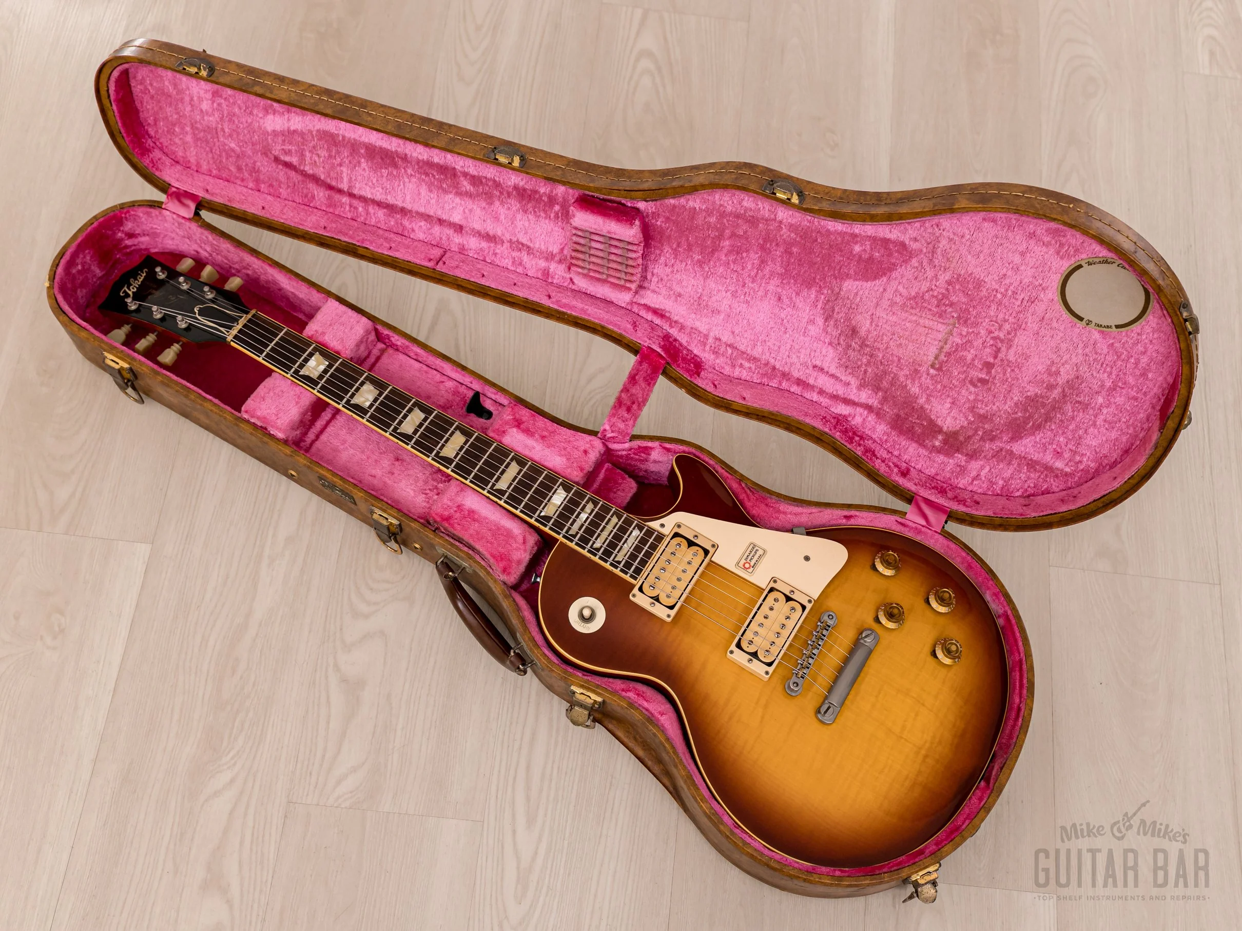 1979 Tokai Les Paul Reborn “Love Rock” LS-120 OS Flame Top Sunburst Lacquer w/ DiMarzio PAFs, Case - Image 19