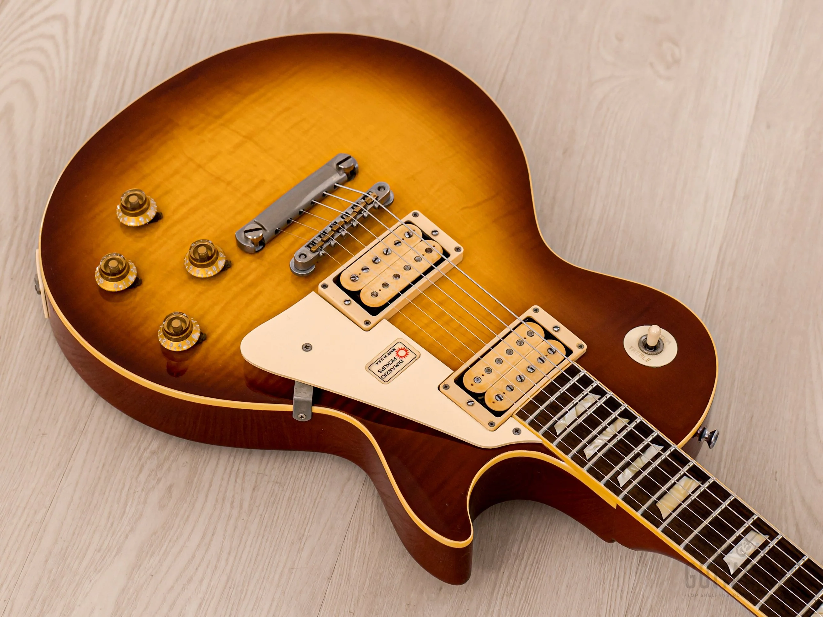 1979 Tokai Les Paul Reborn “Love Rock” LS-120 OS Flame Top Sunburst Lacquer w/ DiMarzio PAFs, Case - Image 8