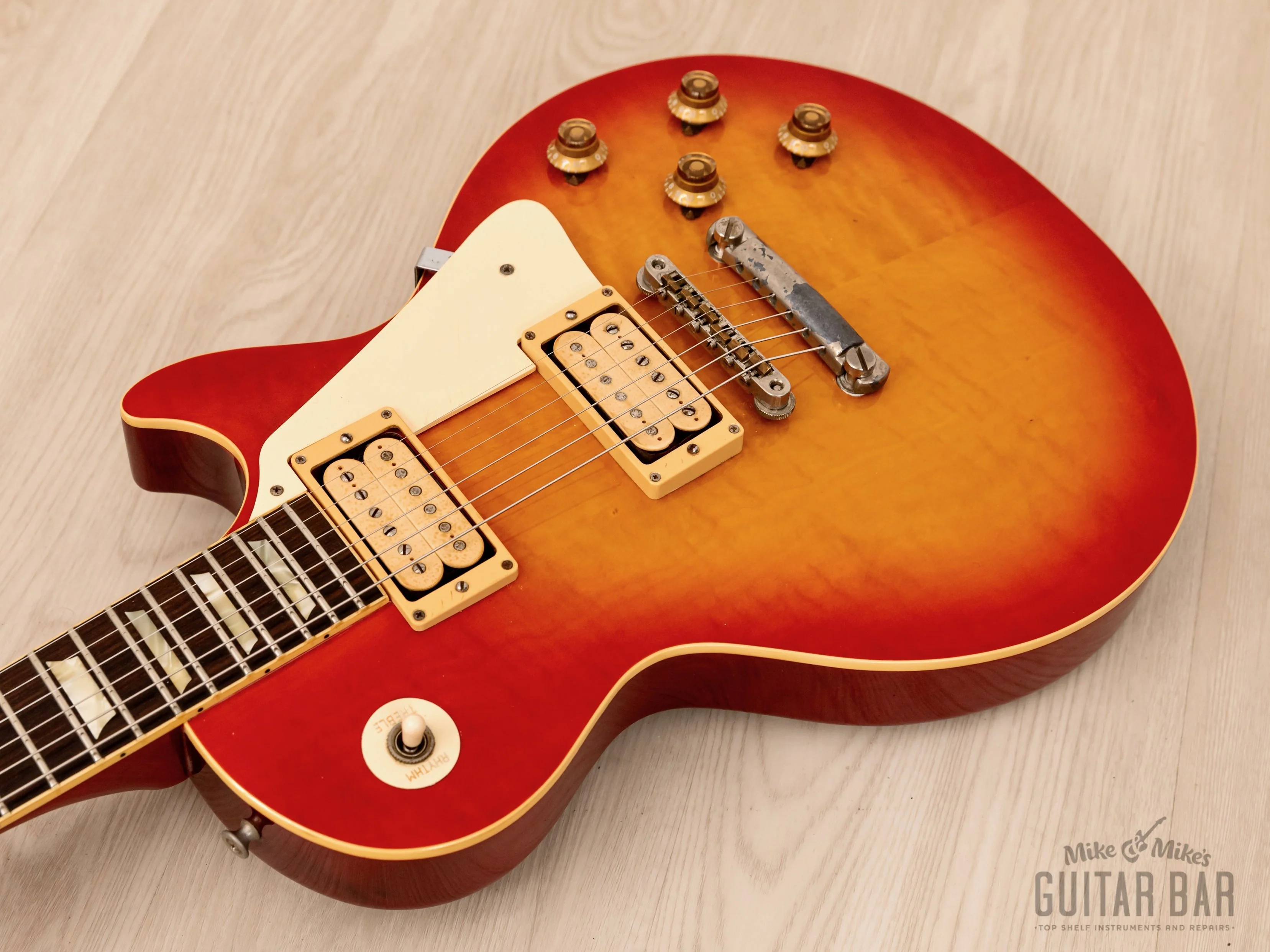 1979 Tokai Les Paul Reborn LS-120 Vintage Flame Top Guitar, Collector-Grade w/ Case, Love Rock - Image 10