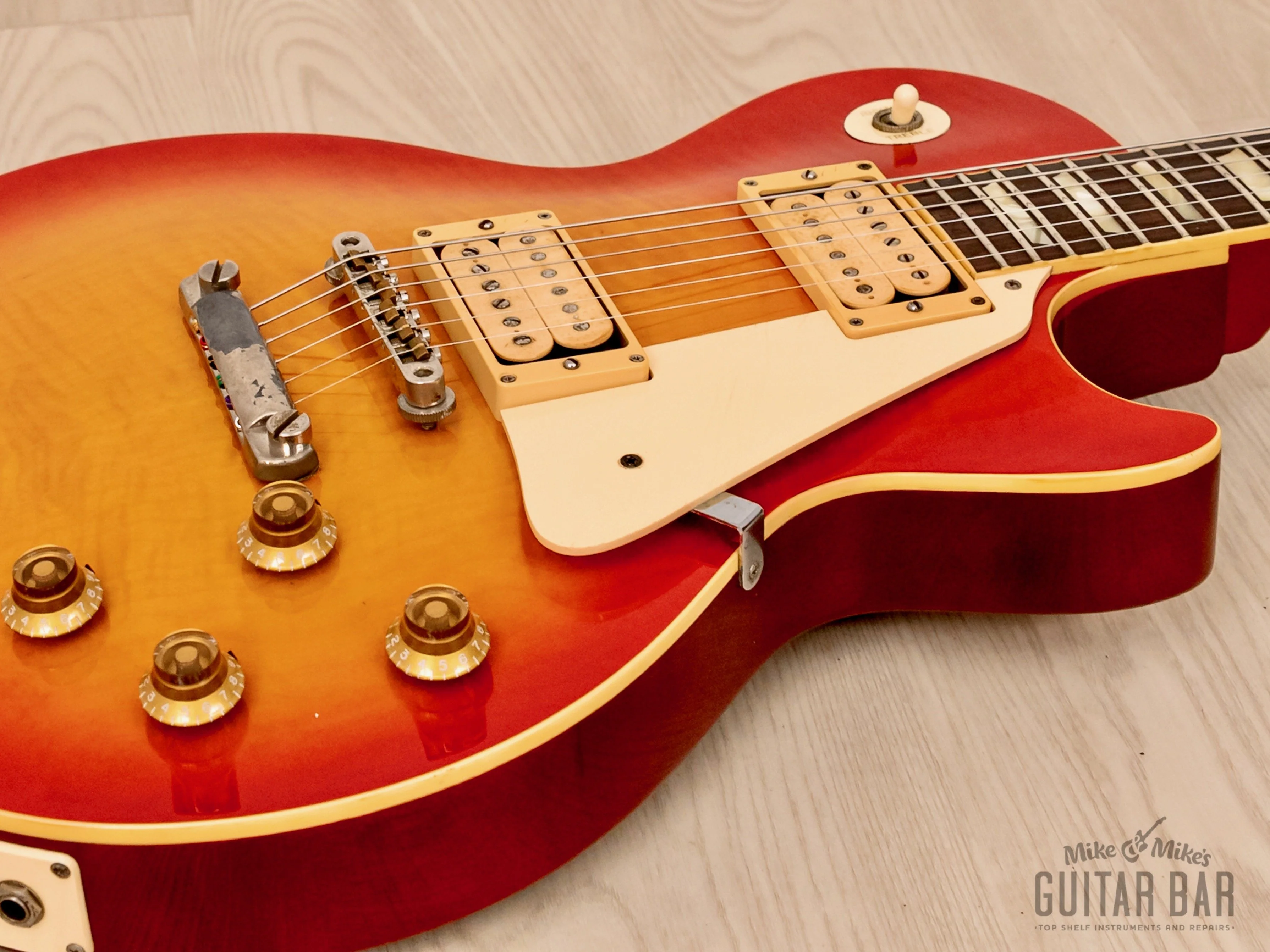 1979 Tokai Les Paul Reborn LS-120 Vintage Flame Top Guitar, Collector-Grade w/ Case, Love Rock - Image 6
