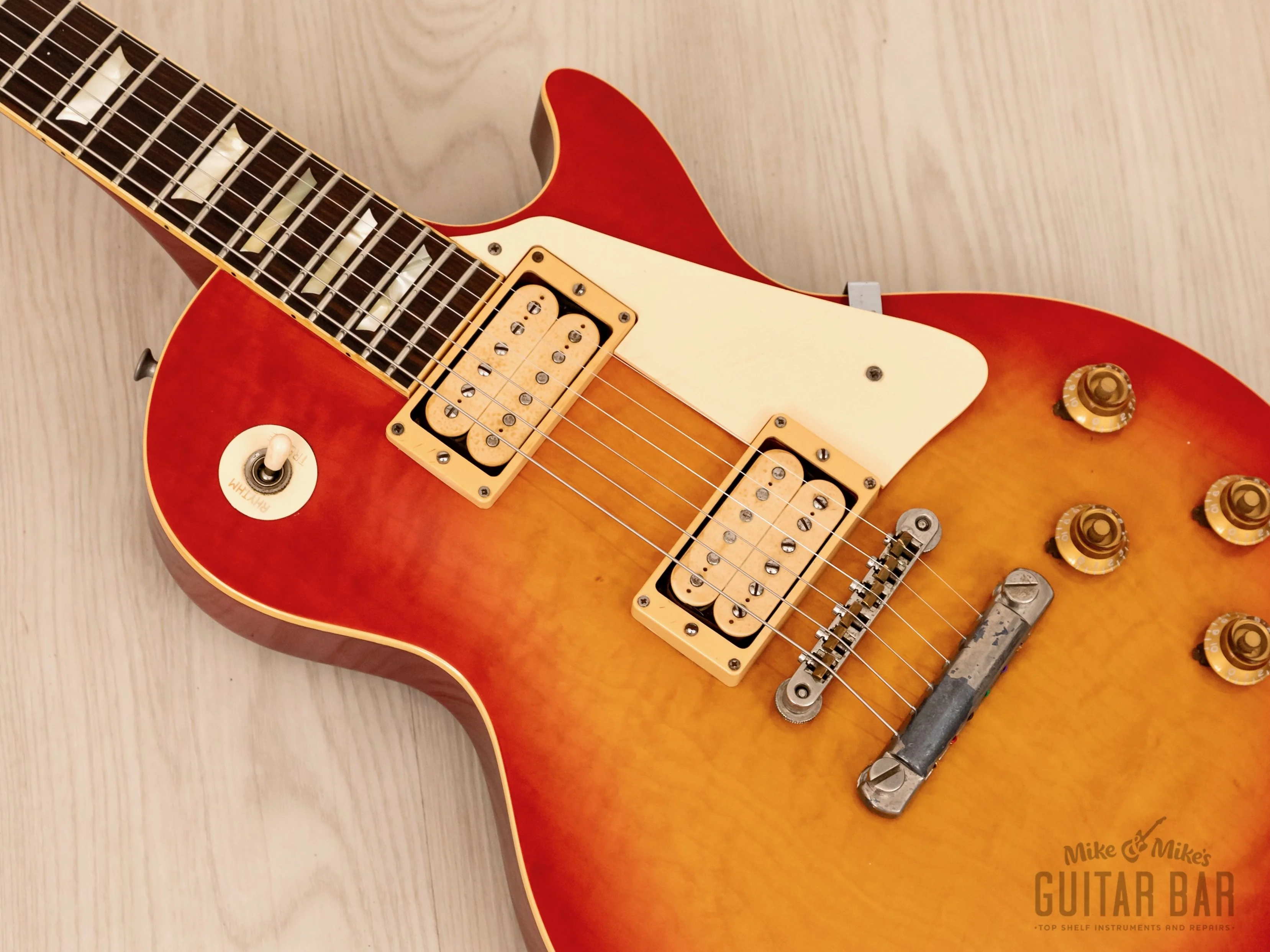 1979 Tokai Les Paul Reborn LS-120 Vintage Flame Top Guitar, Collector-Grade w/ Case, Love Rock - Image 7