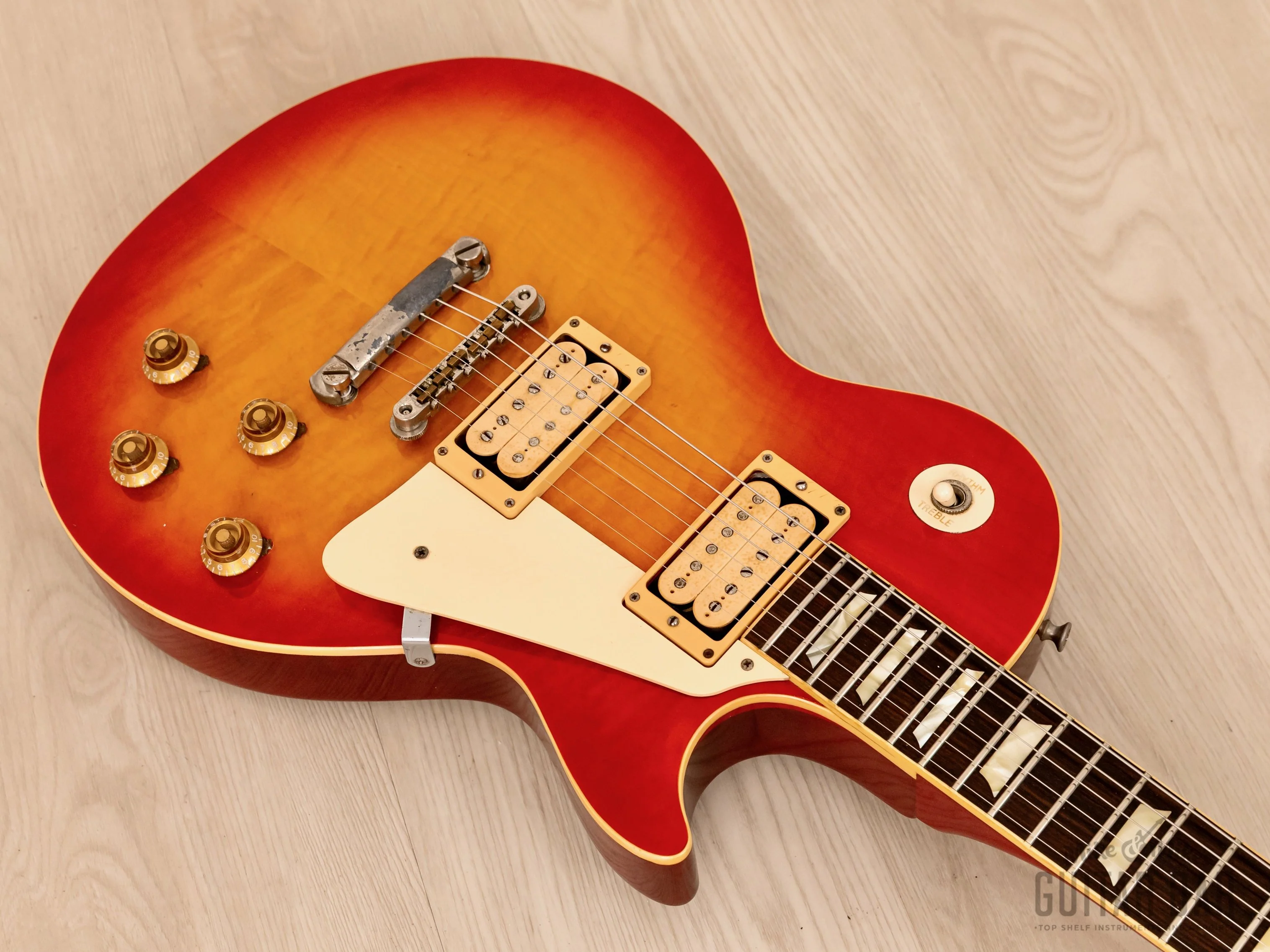 1979 Tokai Les Paul Reborn LS-120 Vintage Flame Top Guitar, Collector-Grade w/ Case, Love Rock - Image 8
