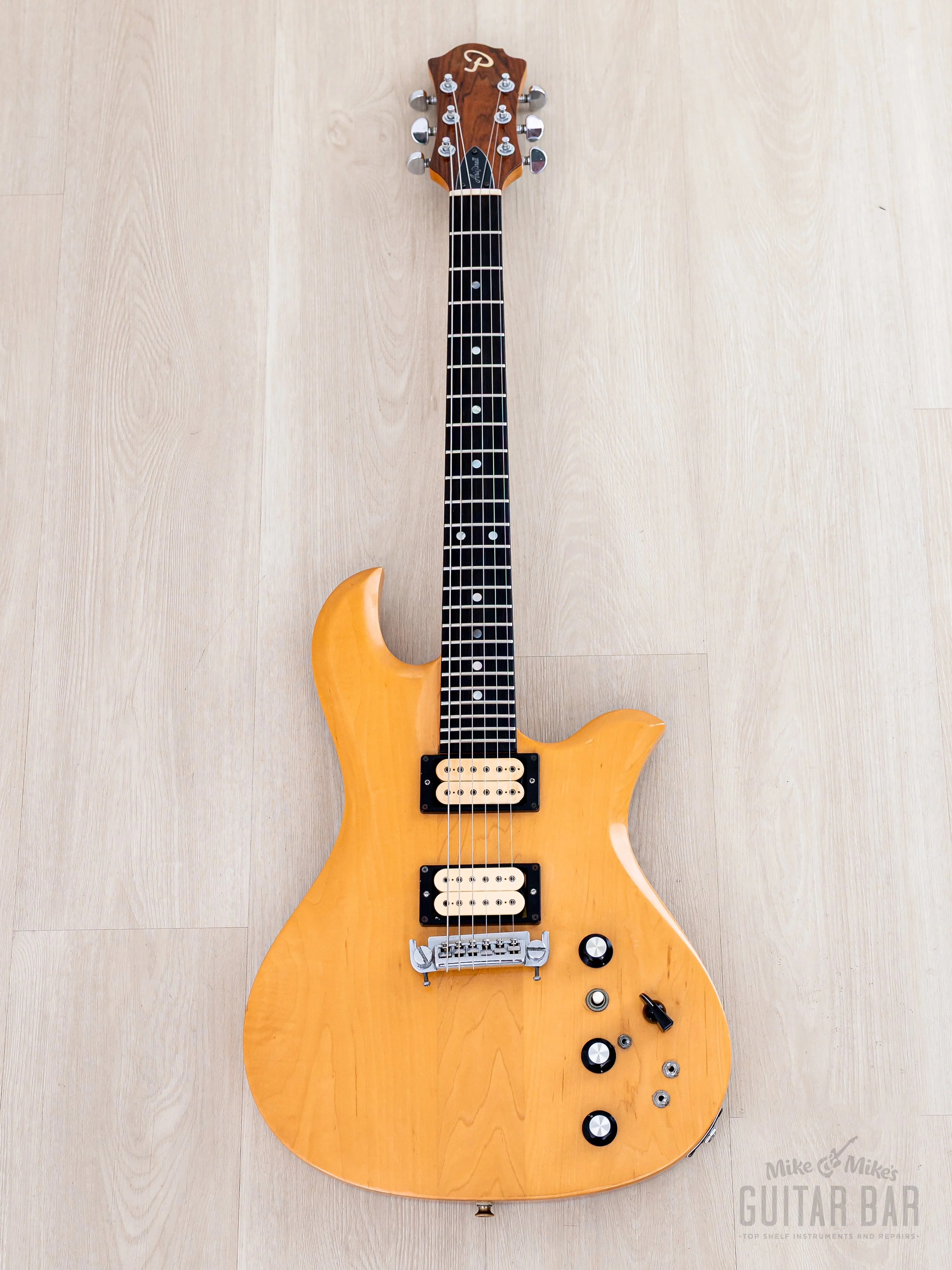 1980 Aria Pro II EG-1400 Eagle Vintage Neck Through Guitar, Near-Mint w/ DiMarzio & Case, Japan - Image 2