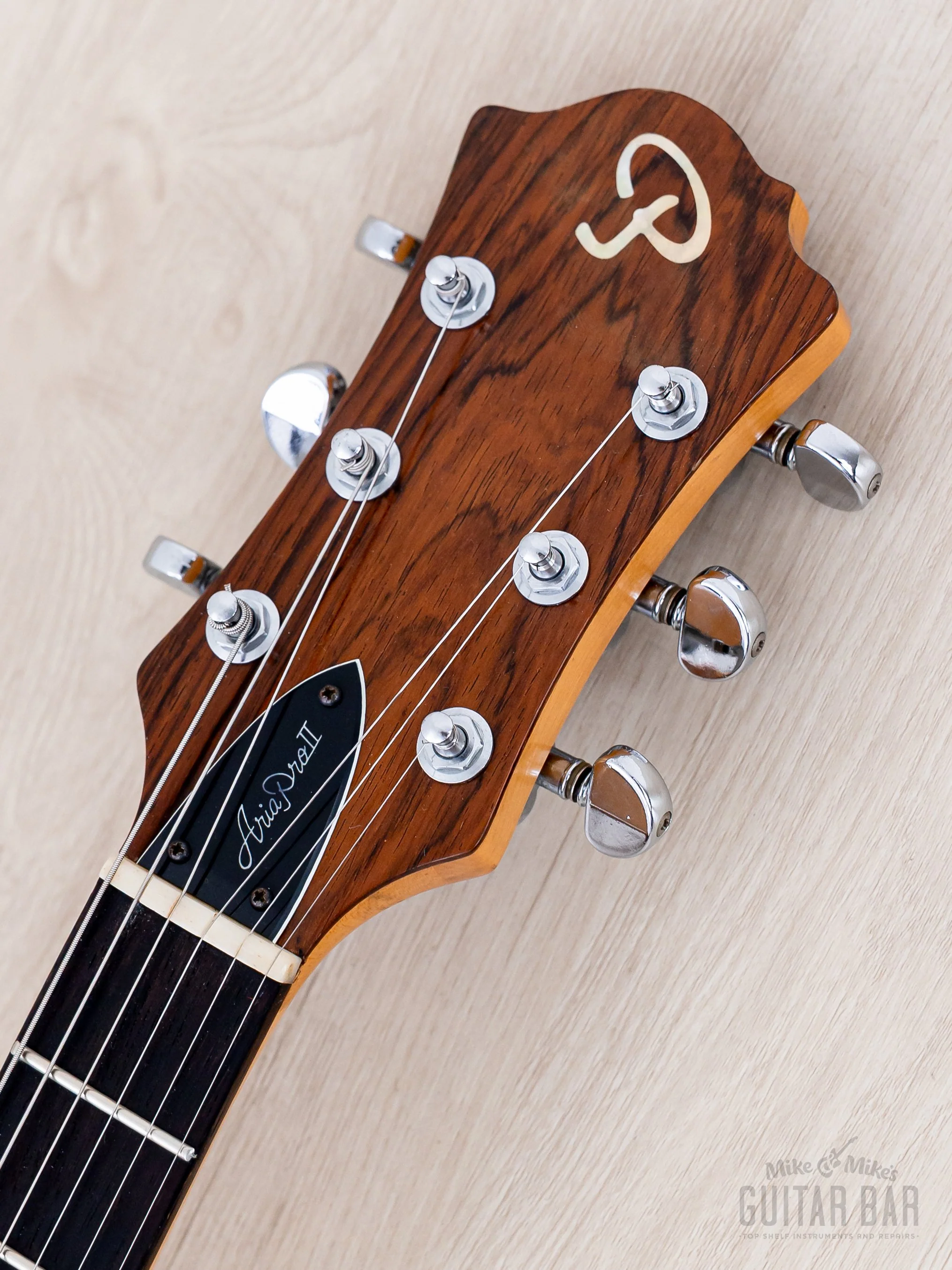 1980 Aria Pro II EG-1400 Eagle Vintage Neck Through Guitar, Near-Mint w/ DiMarzio & Case, Japan - Image 4