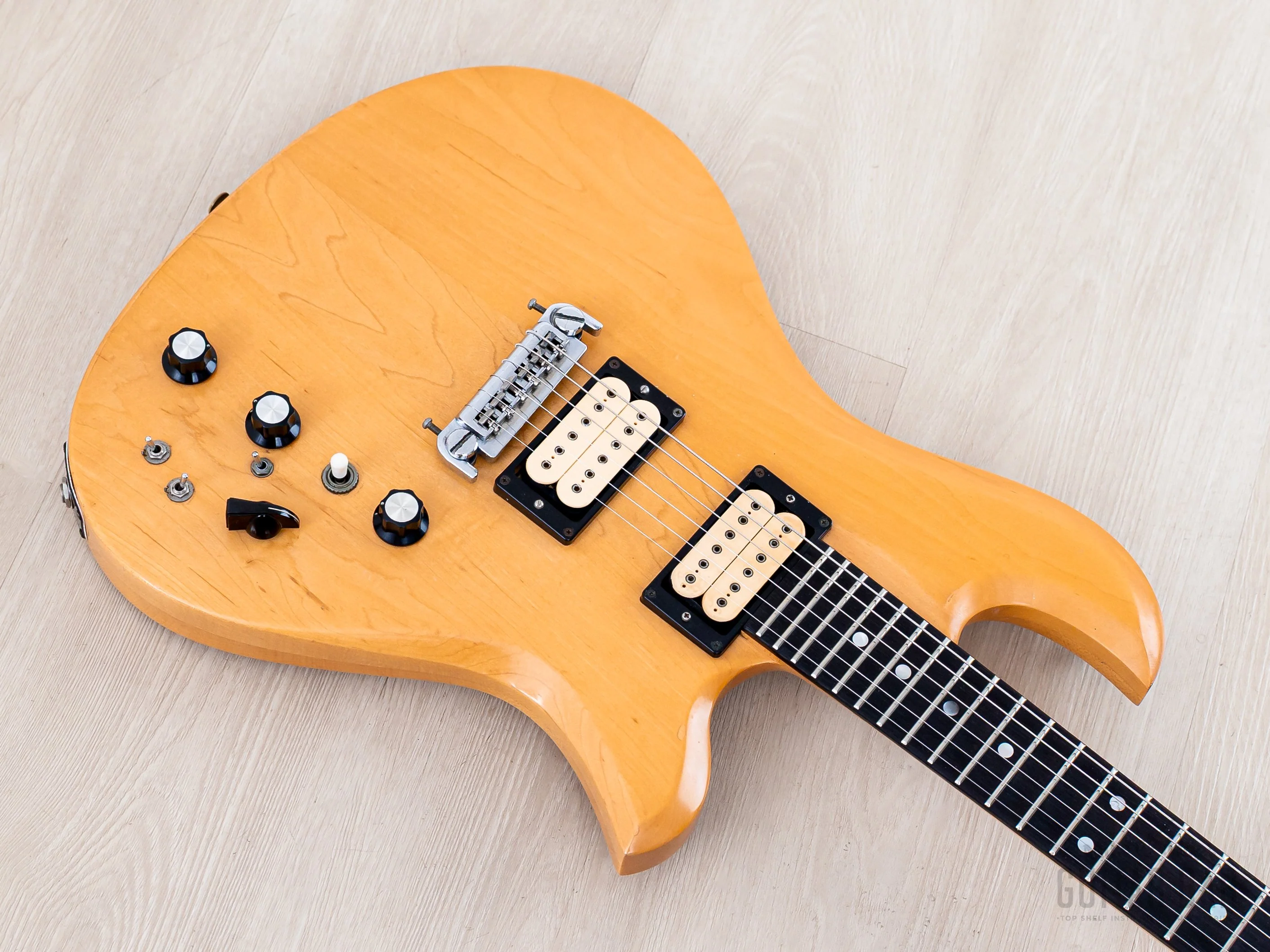 1980 Aria Pro II EG-1400 Eagle Vintage Neck Through Guitar, Near-Mint w/ DiMarzio & Case, Japan - Image 9