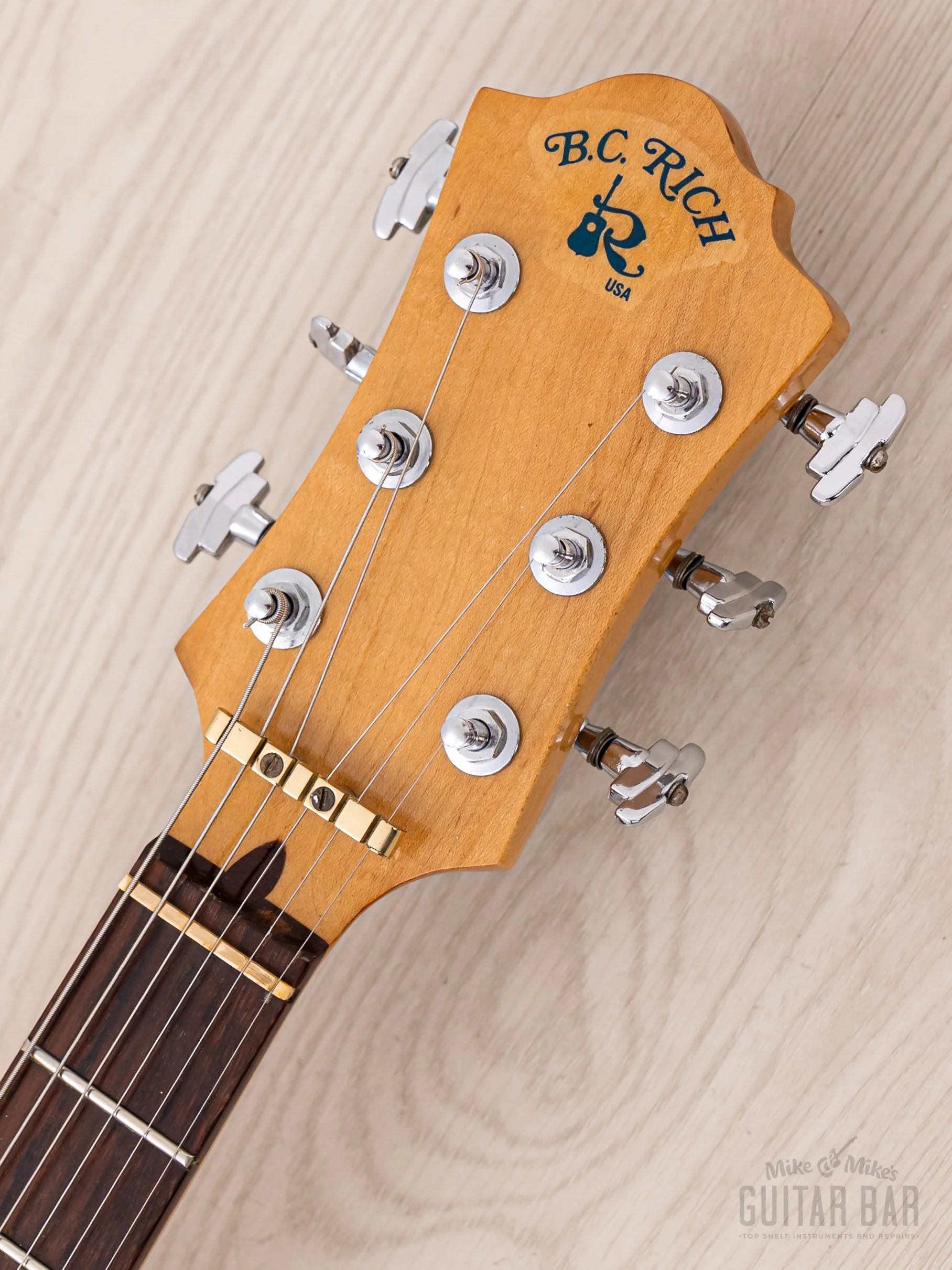 1980 BC Rich USA "Son of a Rich" Nighthawk Vintage Guitar, Charvel-Made w/ DiMarzio, Tremolo & Case, Eagle - Image 4