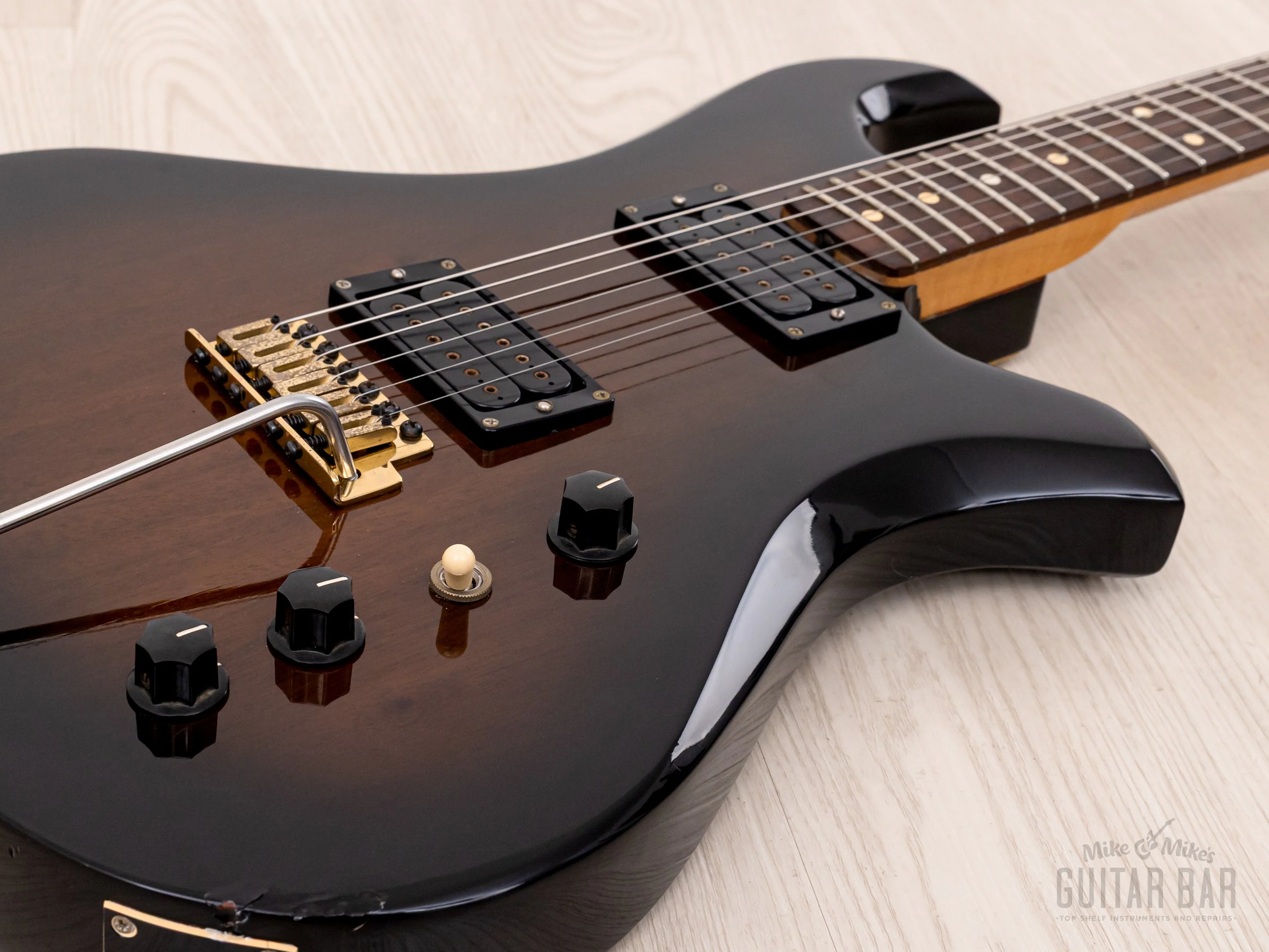 1980 BC Rich USA "Son of a Rich" Nighthawk Vintage Guitar, Charvel-Made w/ DiMarzio, Tremolo & Case, Eagle - Image 6