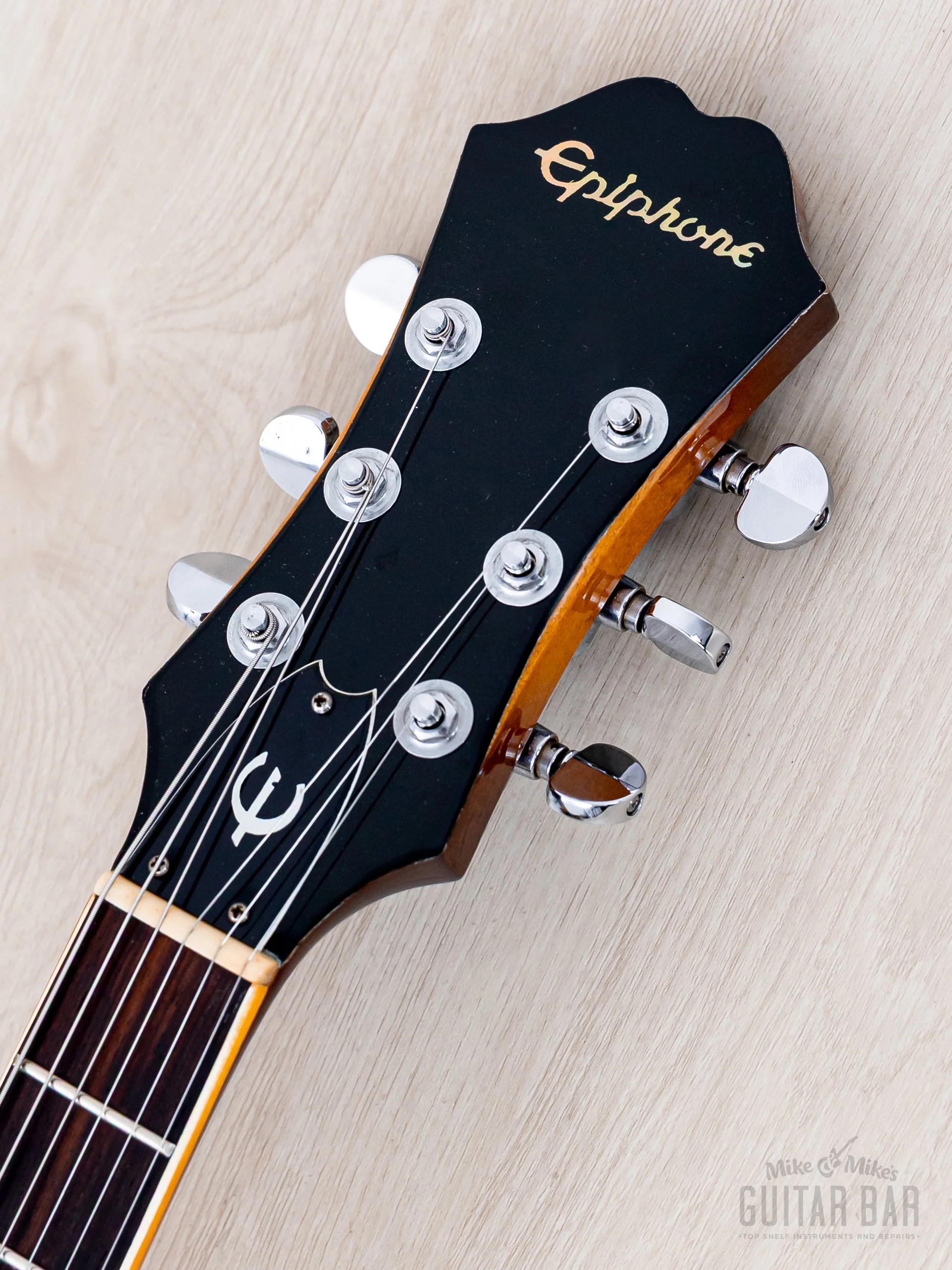 1980 Epiphone Casino Vintage Guitar Sunburst Near-Mint w/ Case, Matsumoku - Image 4