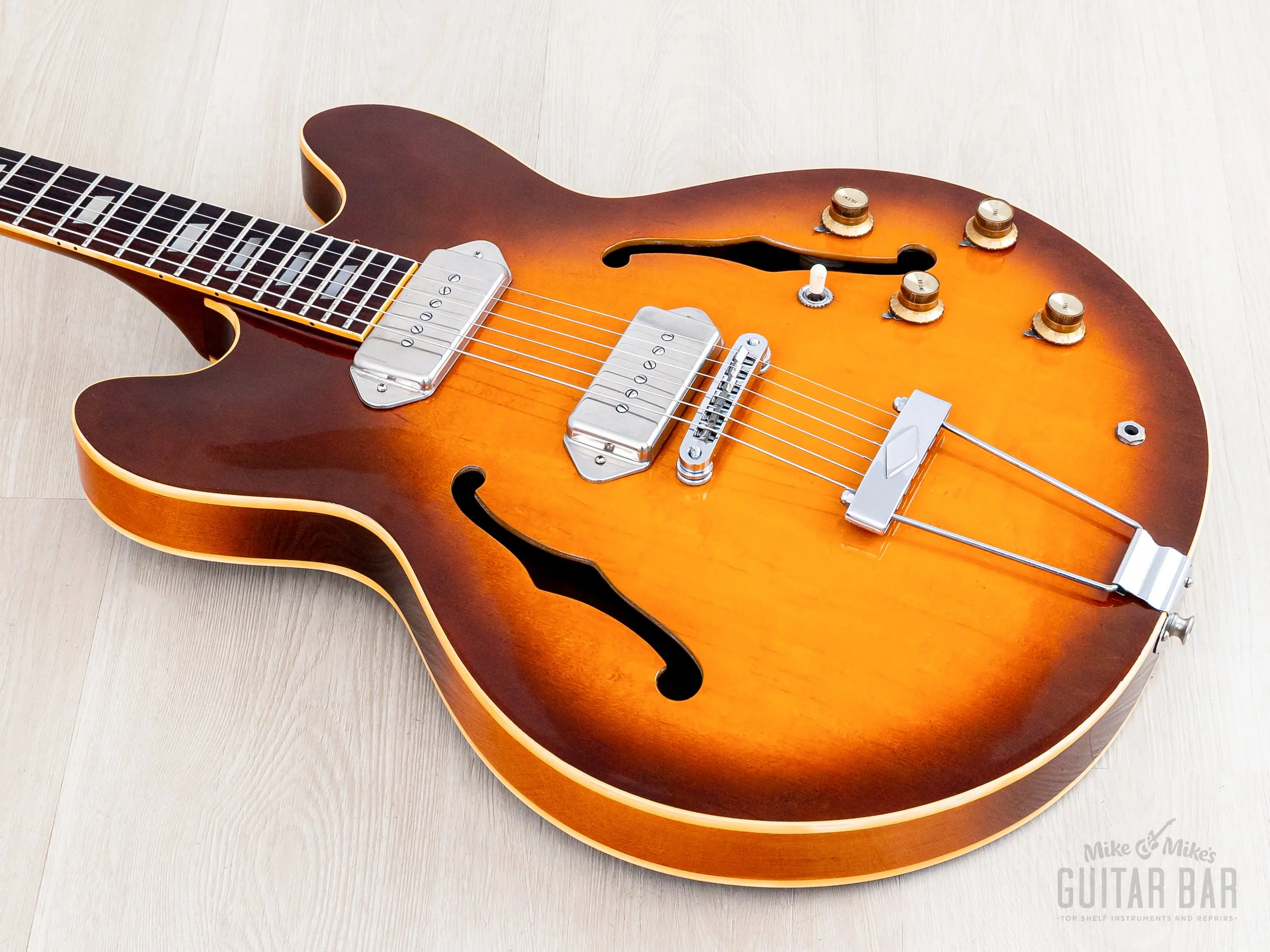 1980 Epiphone Casino Vintage Guitar Sunburst Near-Mint w/ Case, Matsumoku - Image 11
