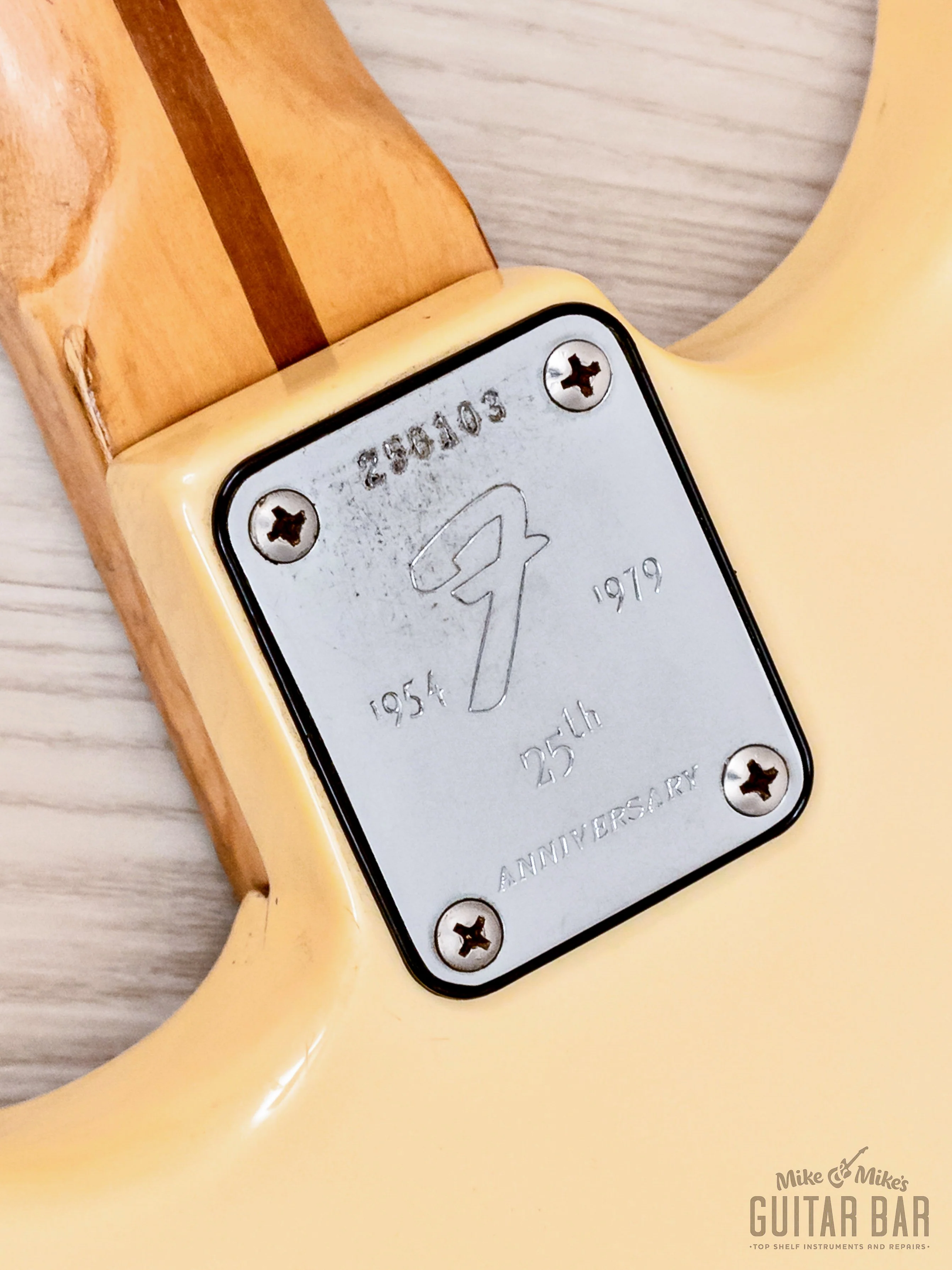 1980 Fender Stratocaster 25th Anniversary Model Vintage Guitar Pearl White w/ Case - Image 15